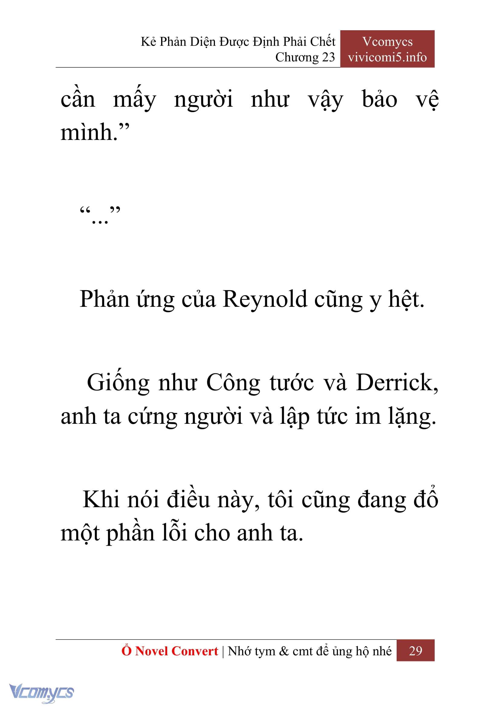 [Novel] Kẻ Phản Diện Được Định Phải Chết Chap 23 - Trang 2