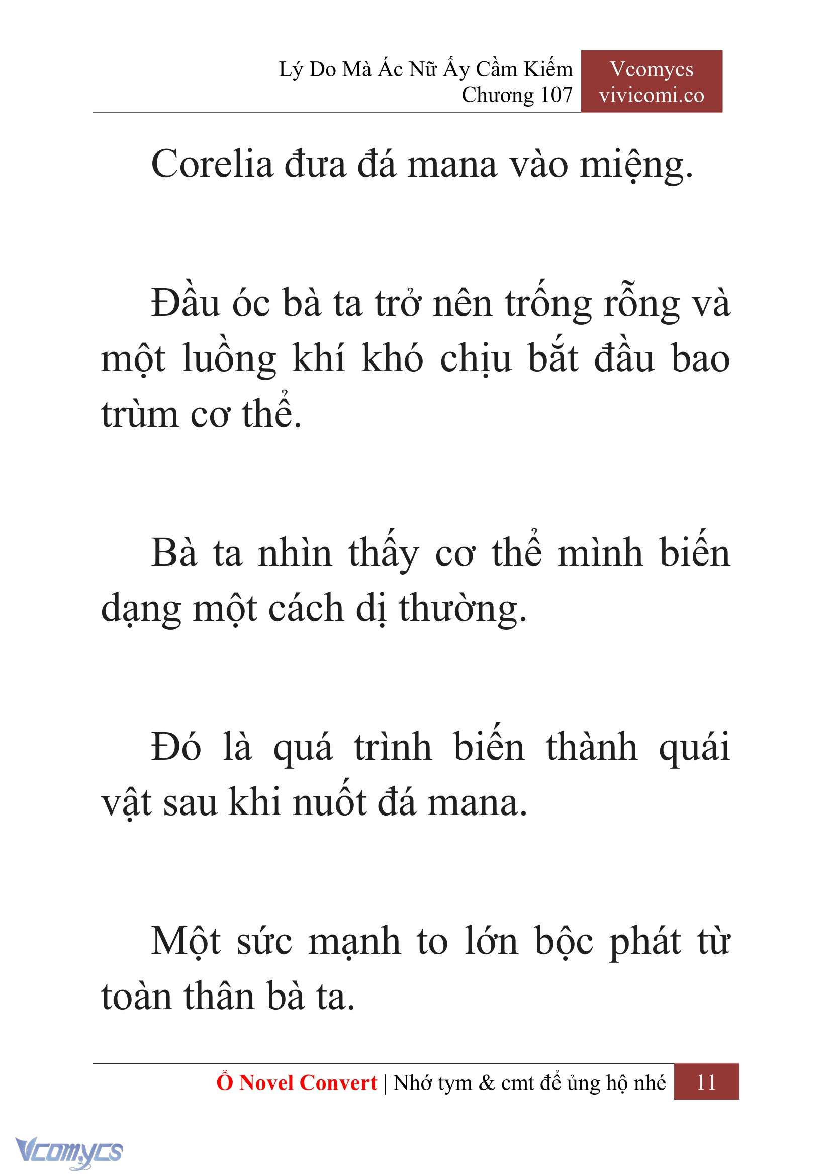 [Novel] Lý Do Mà Ác Nữ Ấy Cầm Kiếm Chap 107 - Next Chap 108