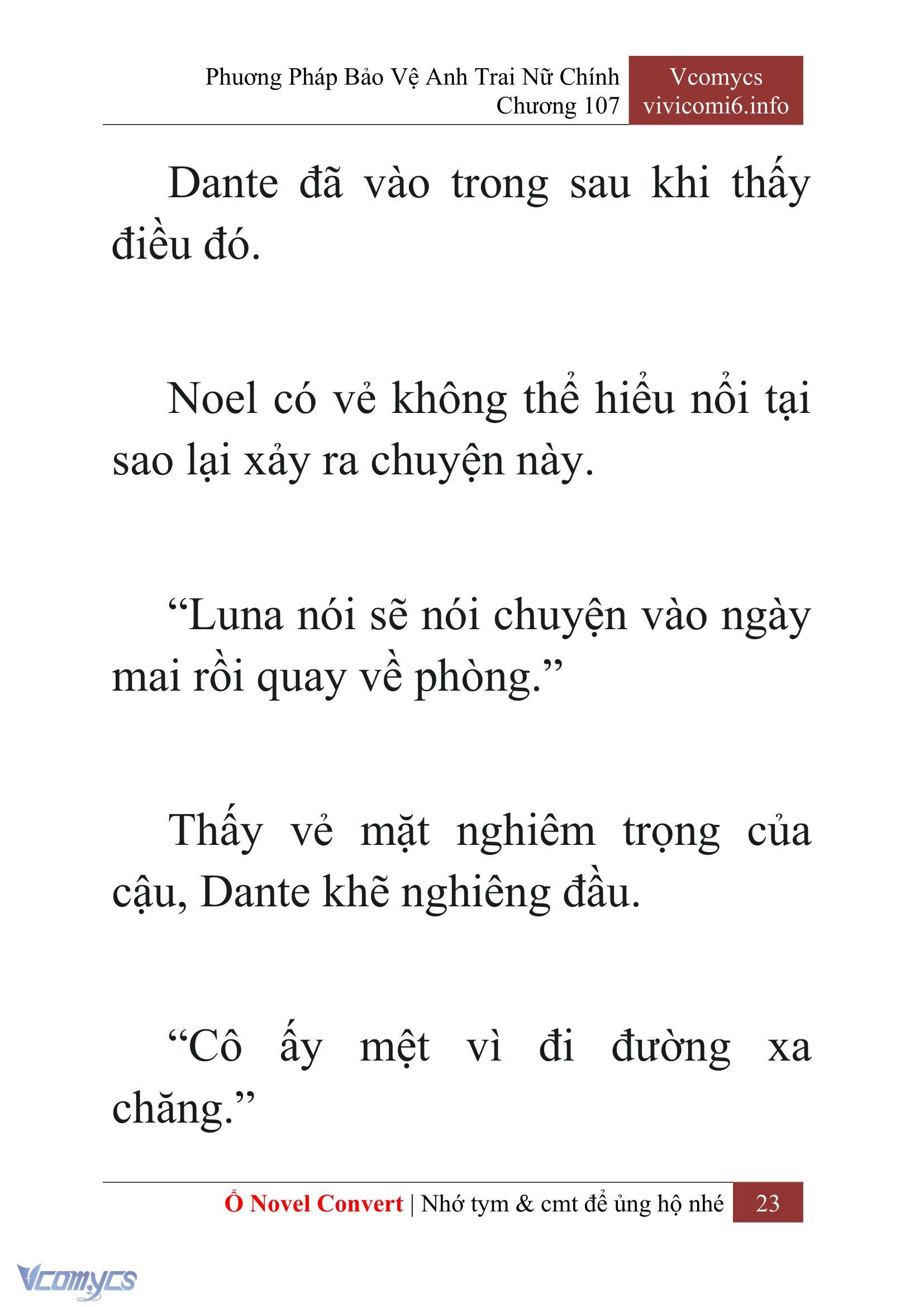 [Novel] Phương Pháp Bảo Vệ Anh Trai Nữ Chính Chap 107 - Trang 2