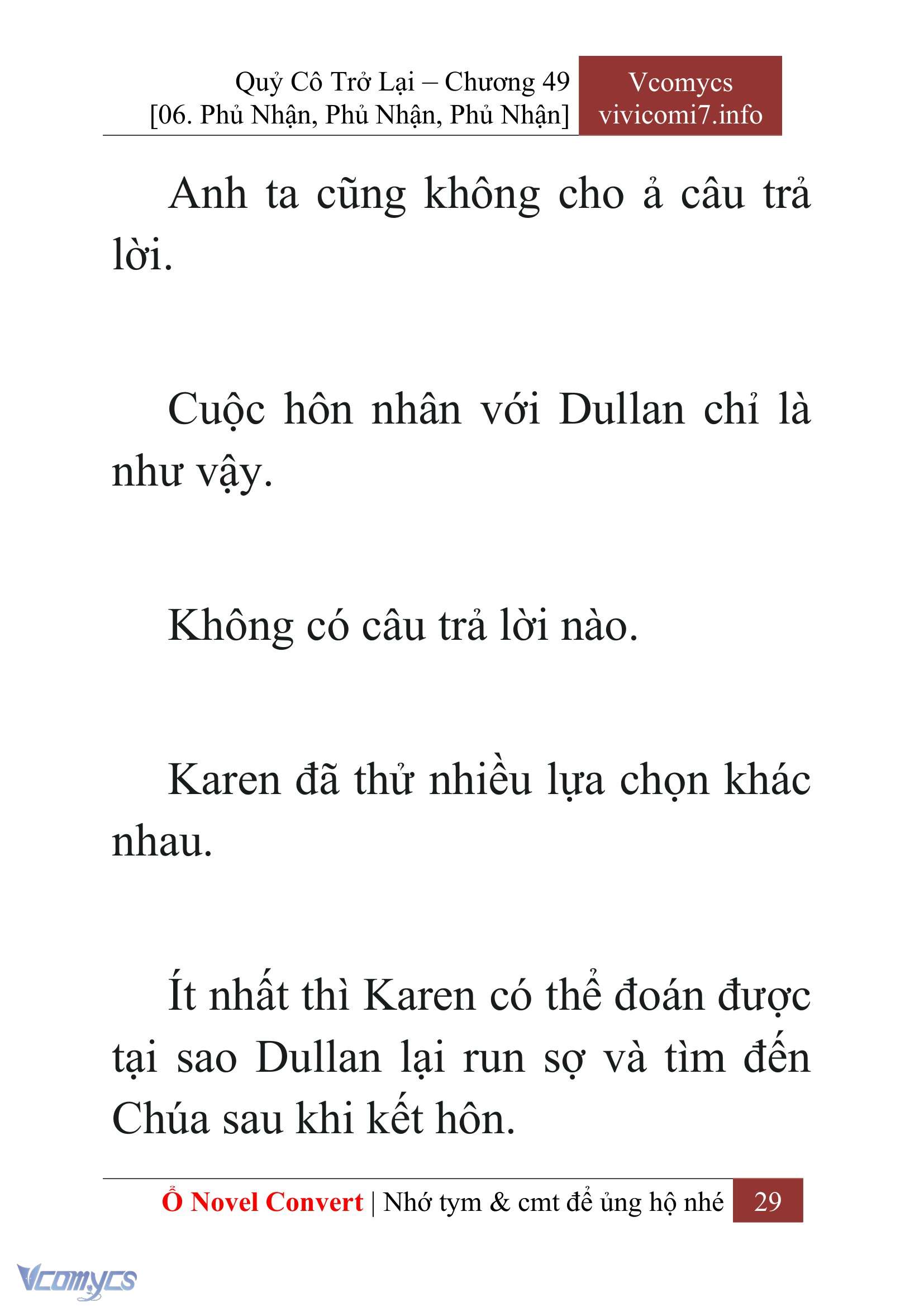 [Novel] Quý Cô Trở Lại Chap 49 - Trang 2