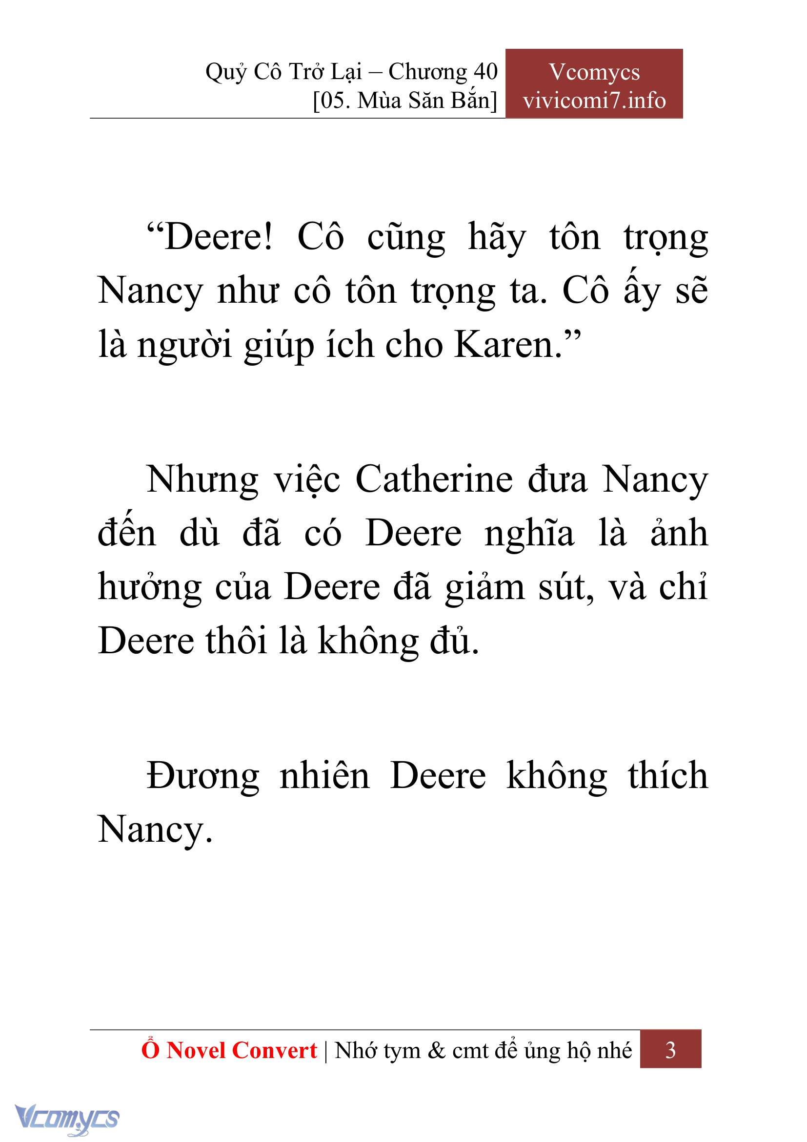[Novel] Quý Cô Trở Lại Chap 40 - Trang 2
