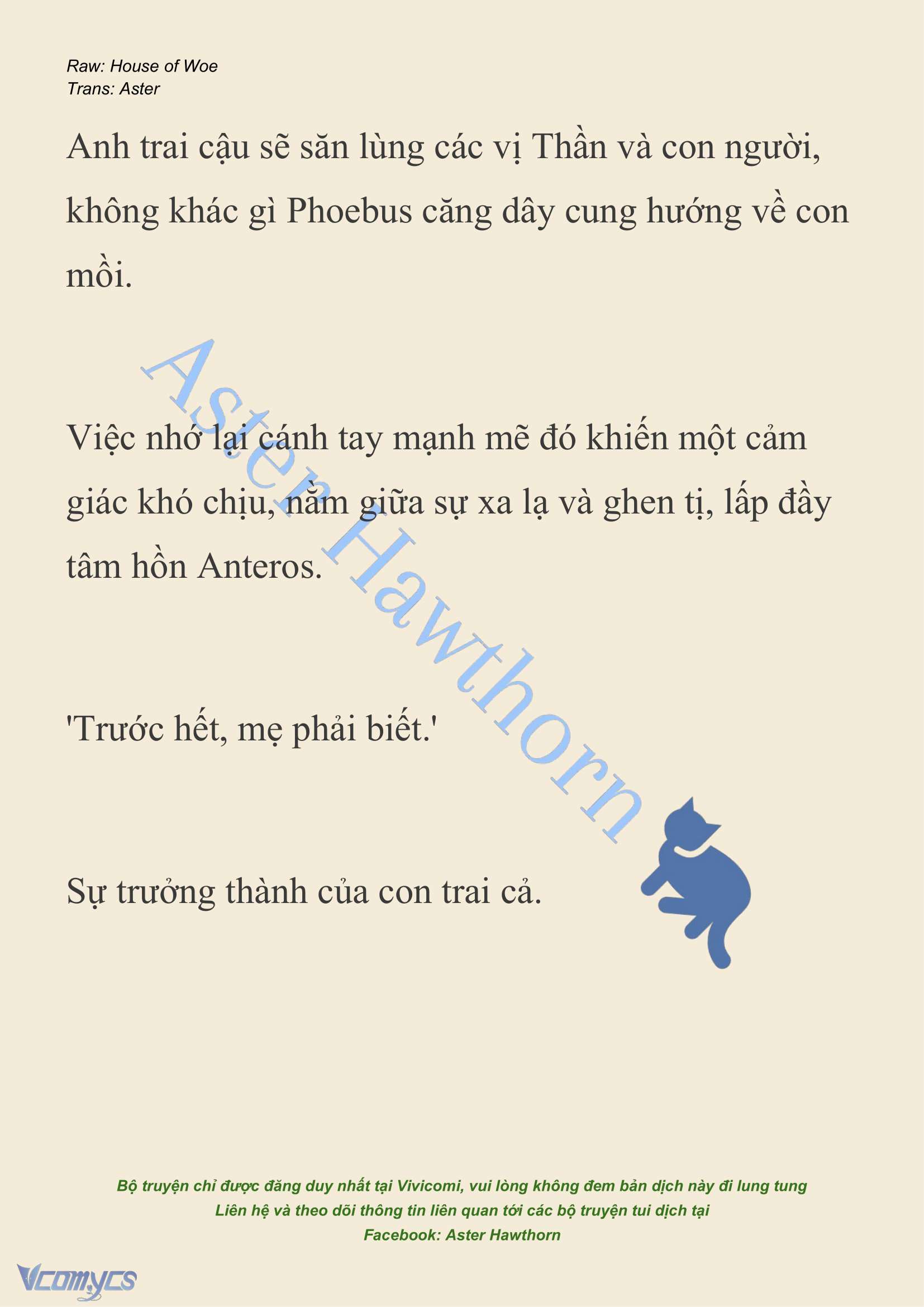 [NOVEL] Dành Cho Các Nữ Thần: Dành cho Psyche Chap 11 - Trang 2