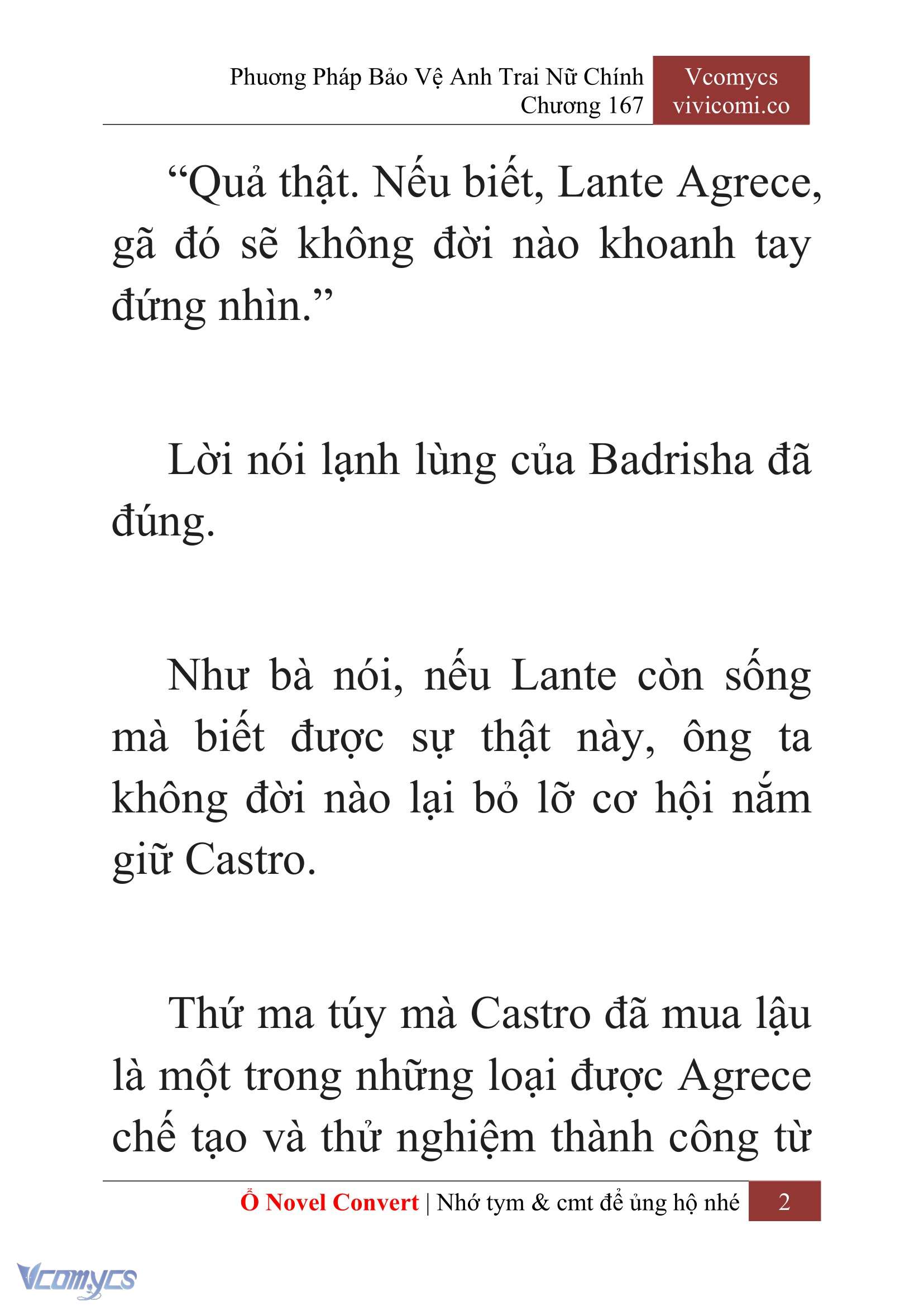 [Novel] Phương Pháp Bảo Vệ Anh Trai Nữ Chính Chap 167 - Trang 2