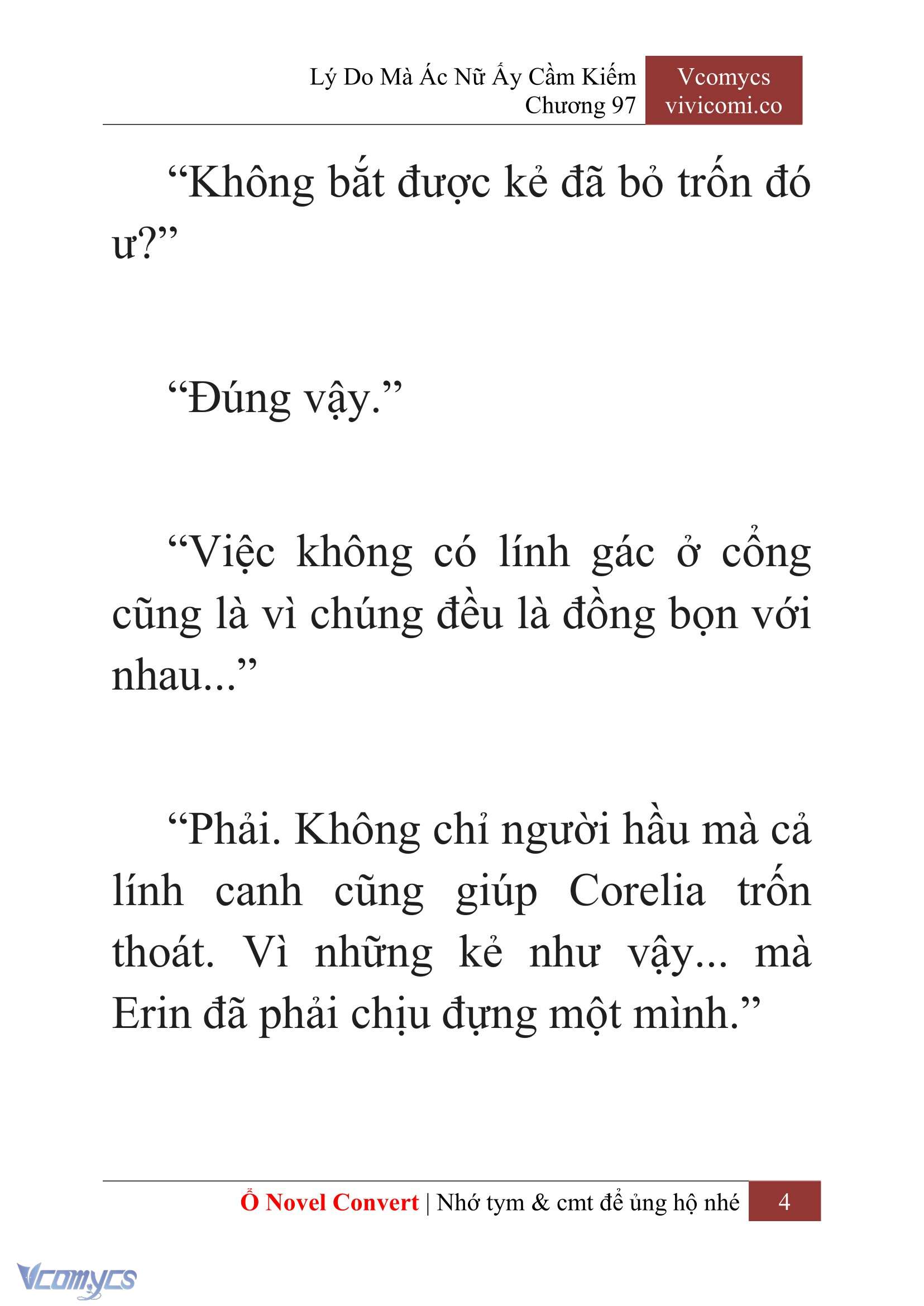 [Novel] Lý Do Mà Ác Nữ Ấy Cầm Kiếm Chap 97 - Trang 2