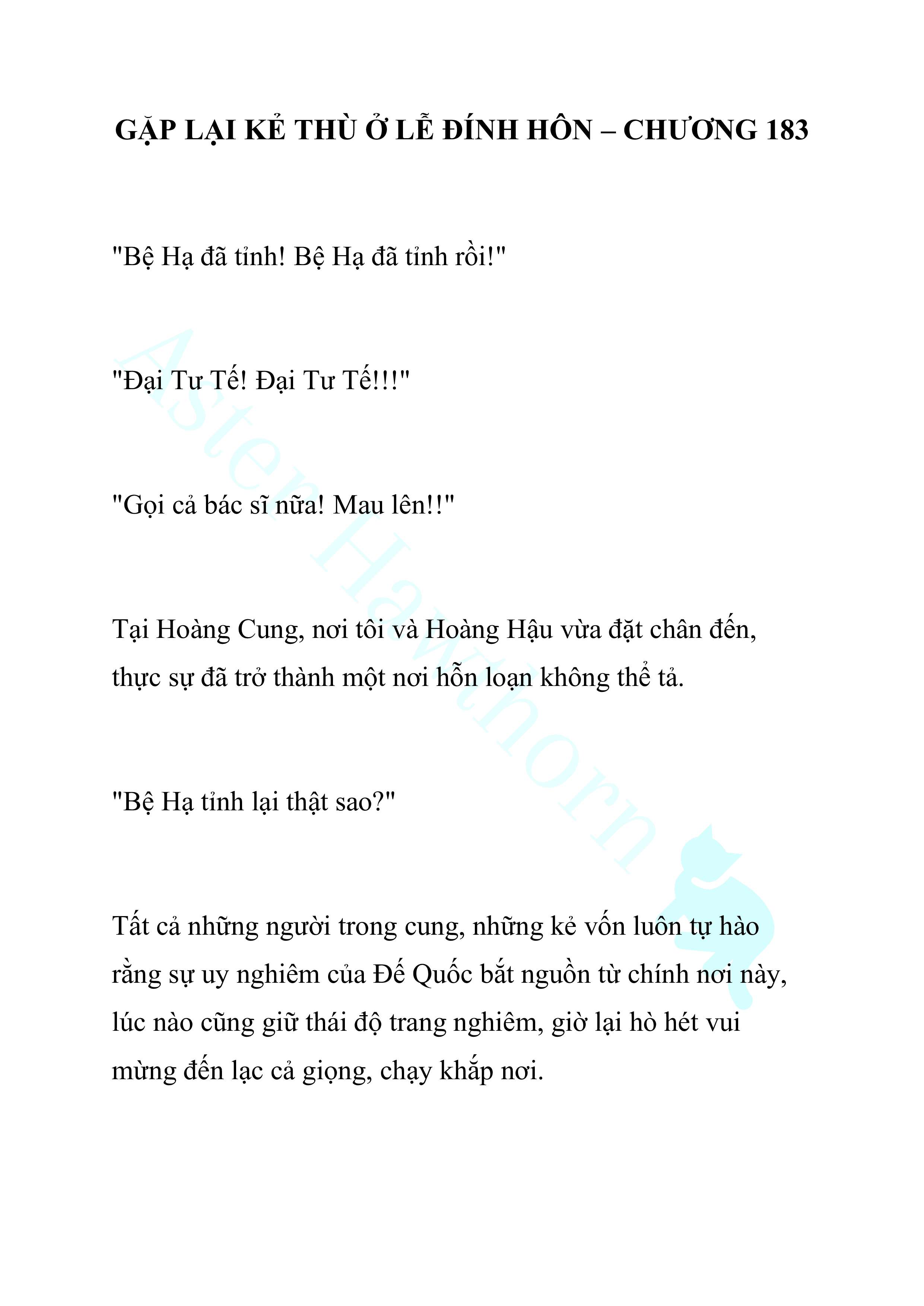 [NOVEL] Gặp Lại Kẻ Thù Ở Lễ Đính Hôn Chap 183 - Trang 2