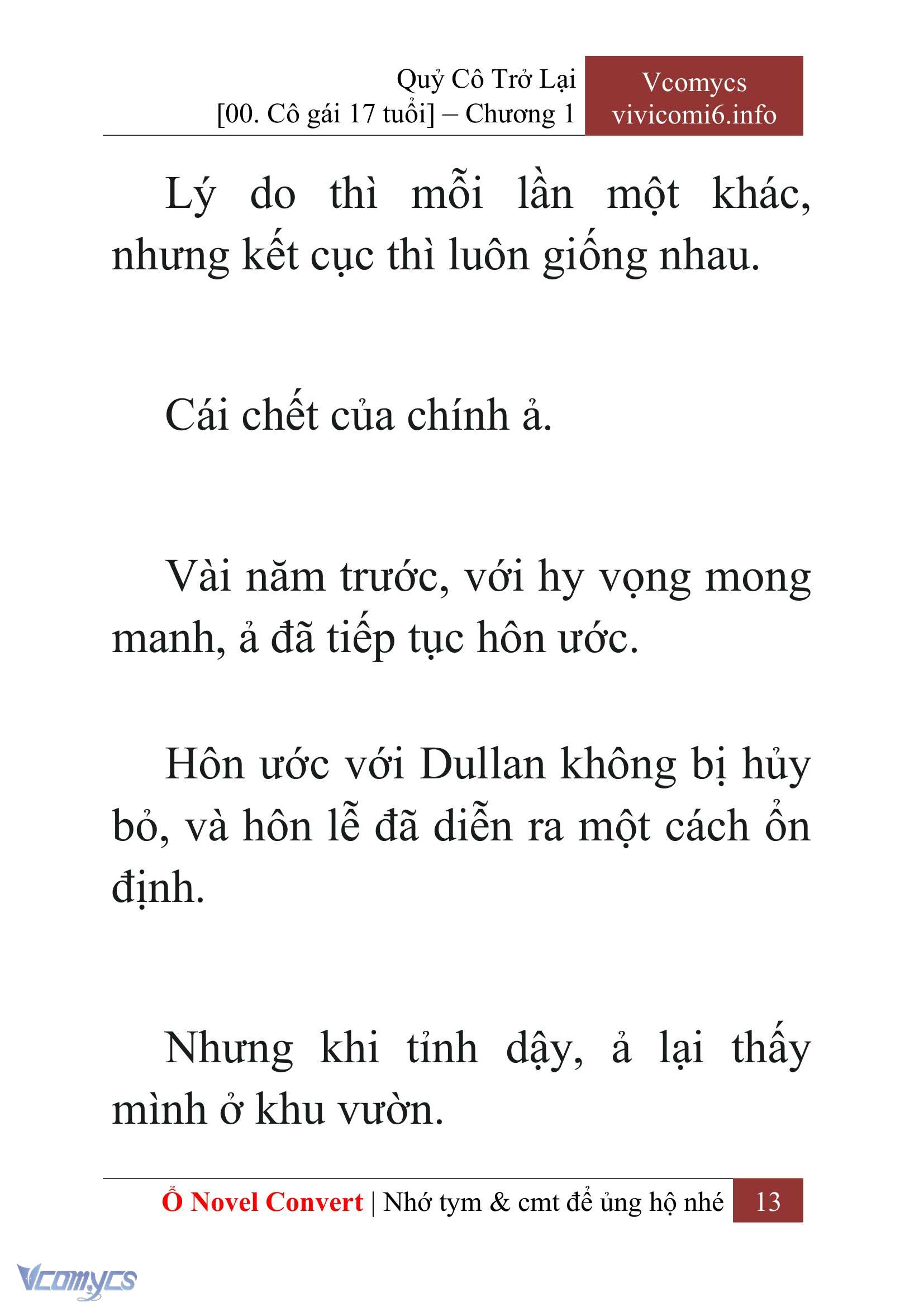 [Novel] Quý Cô Trở Lại Chap 1 - Trang 2