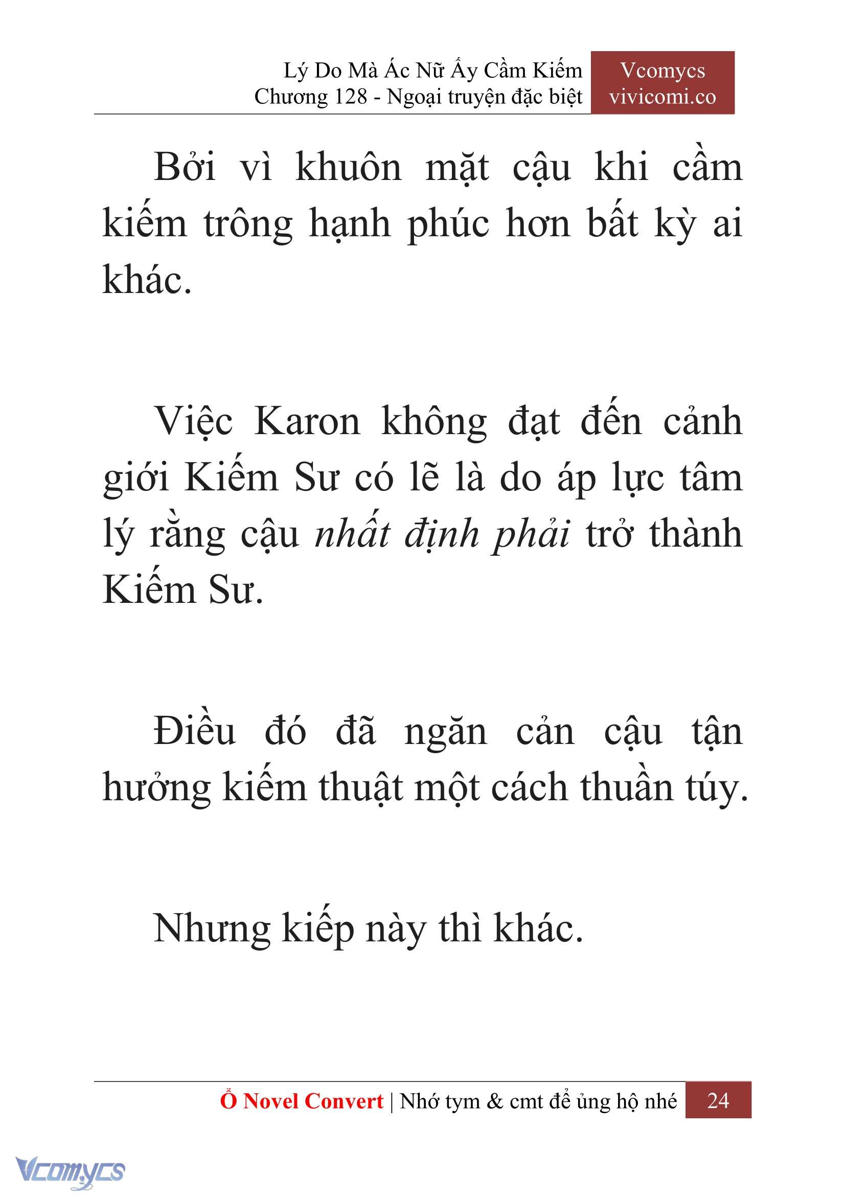 [Novel] Lý Do Mà Ác Nữ Ấy Cầm Kiếm Chap 128 - Trang 2