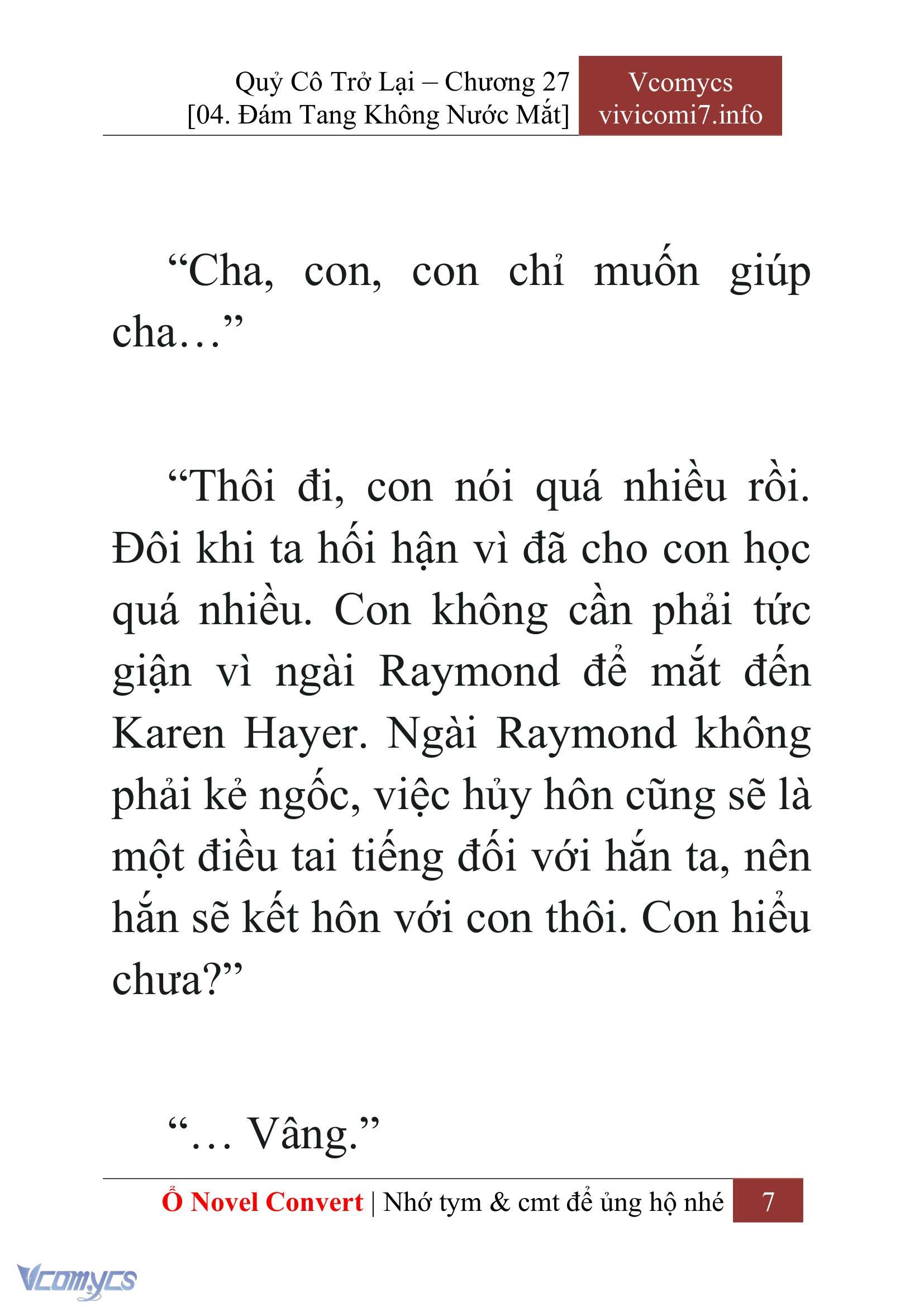 [Novel] Quý Cô Trở Lại Chap 27 - Trang 2
