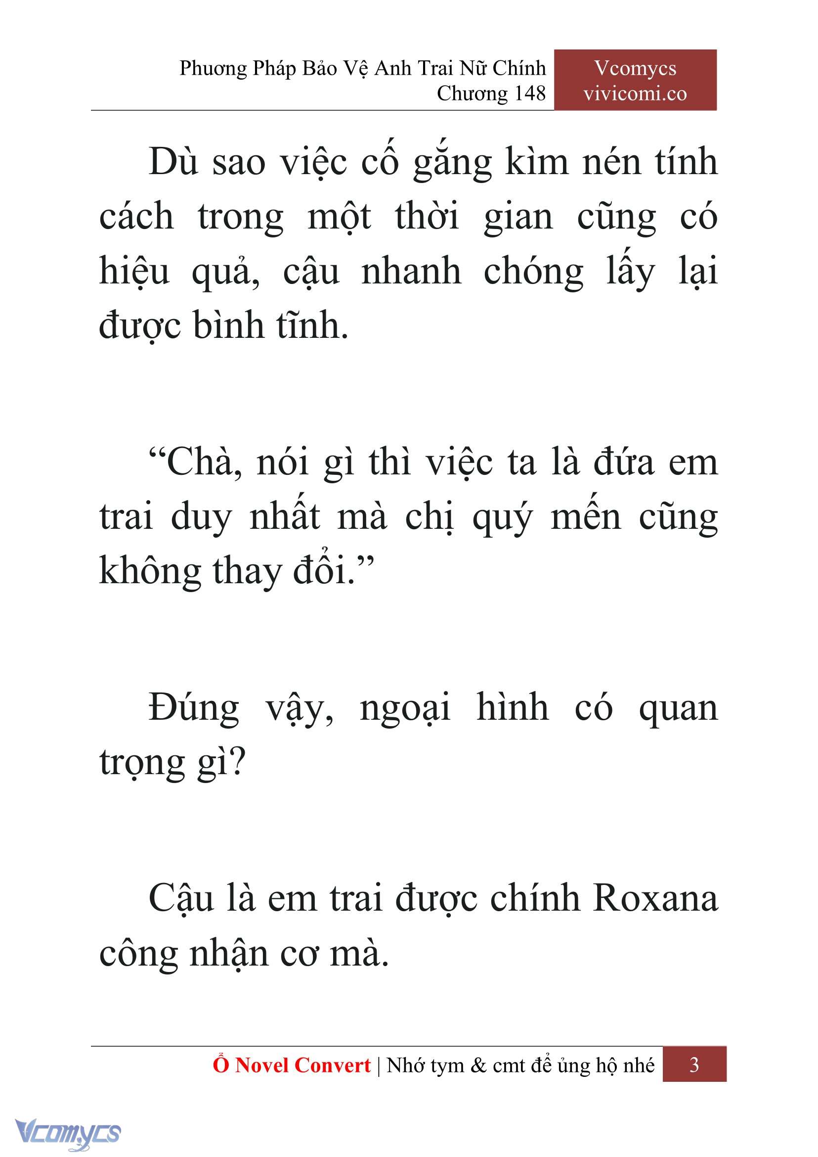 [Novel] Phương Pháp Bảo Vệ Anh Trai Nữ Chính Chap 148 - Next Chap 149