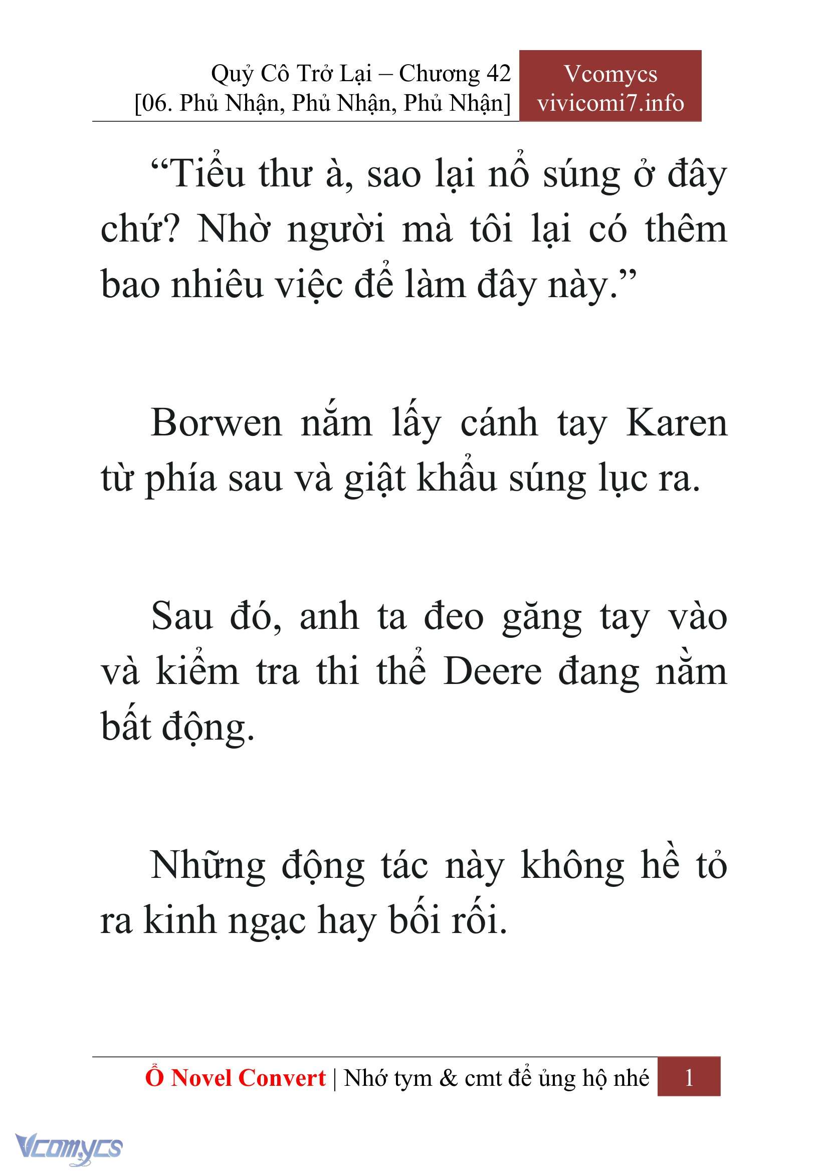 [Novel] Quý Cô Trở Lại Chap 42 - Trang 2