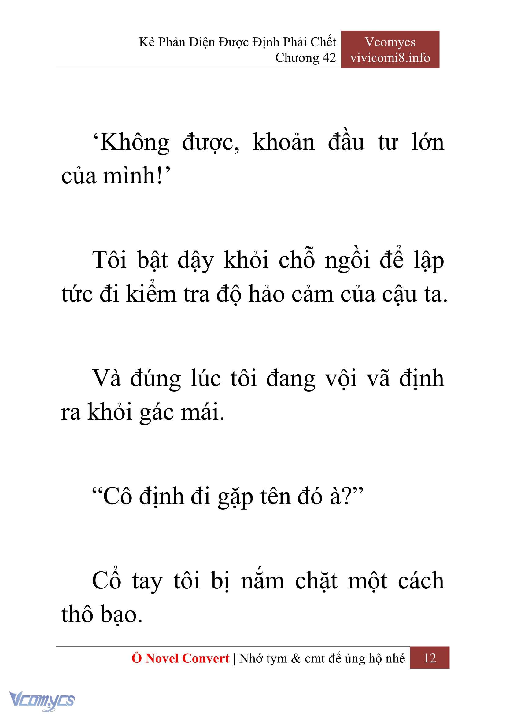 [Novel] Kẻ Phản Diện Được Định Phải Chết Chap 42 - Trang 2