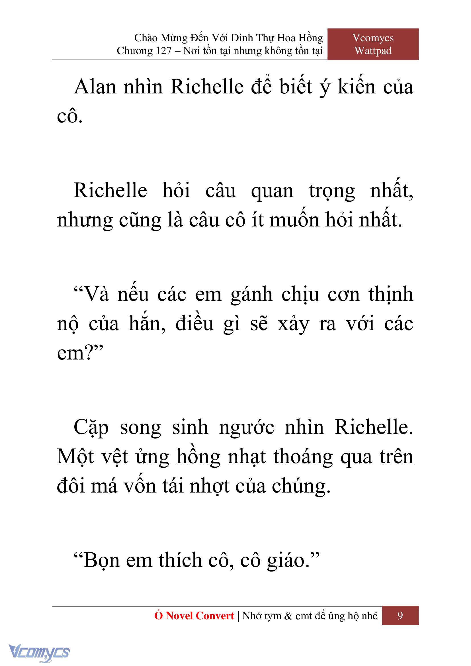 [Novel] Chào Mừng Đến Với Dinh Thự Hoa Hồng Chap 127 - Trang 2