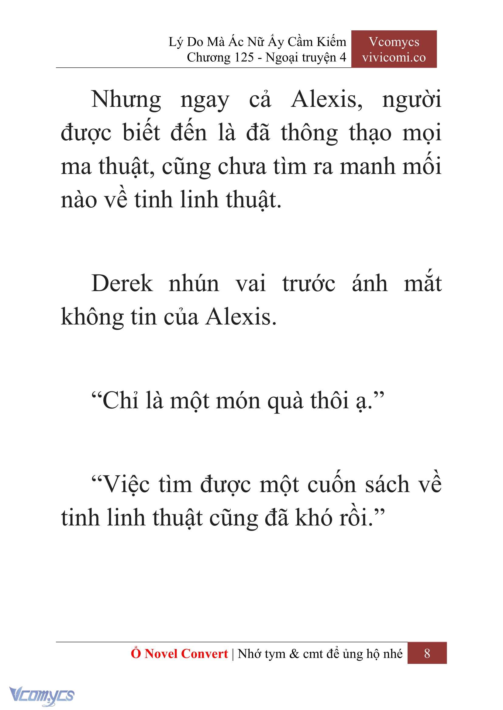 [Novel] Lý Do Mà Ác Nữ Ấy Cầm Kiếm Chap 125 - Trang 2