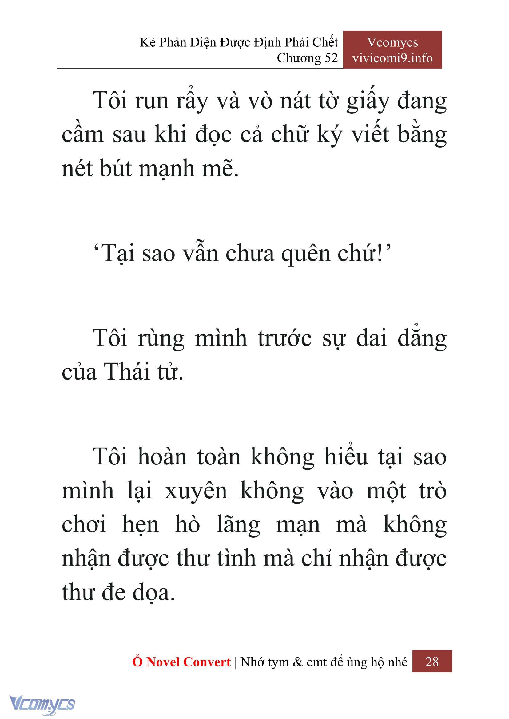 [Novel] Kẻ Phản Diện Được Định Phải Chết Chap 52 - Trang 2