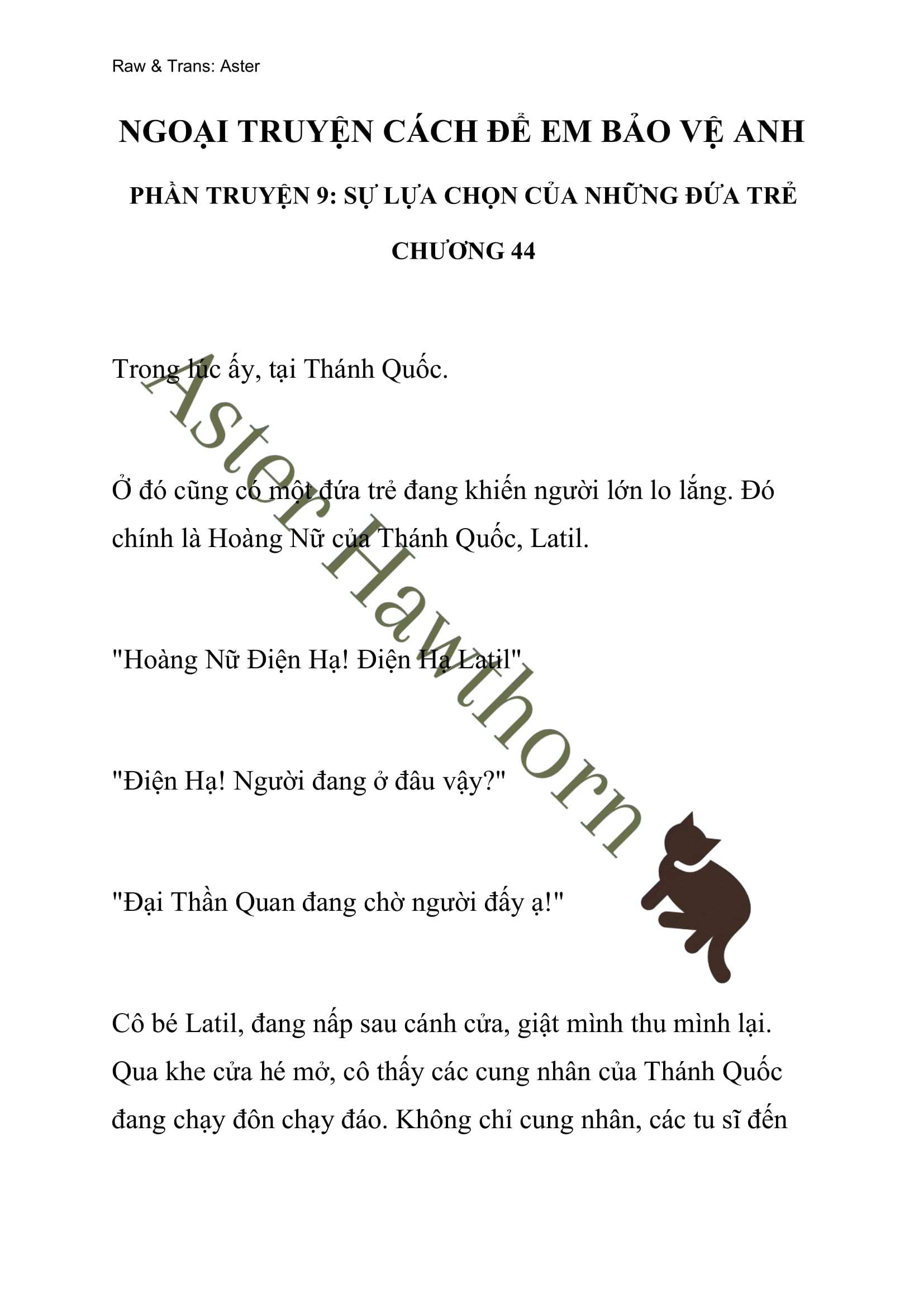 [NOVEL] Ngoại Truyện Cách Để Em Bảo Vệ Anh Chap 44 - Next Chap 45