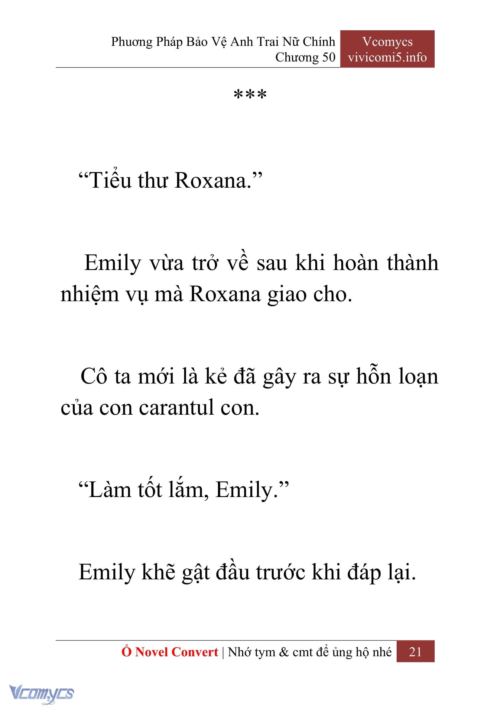 [Novel] Phương Pháp Bảo Vệ Anh Trai Nữ Chính Chap 50 - Trang 2