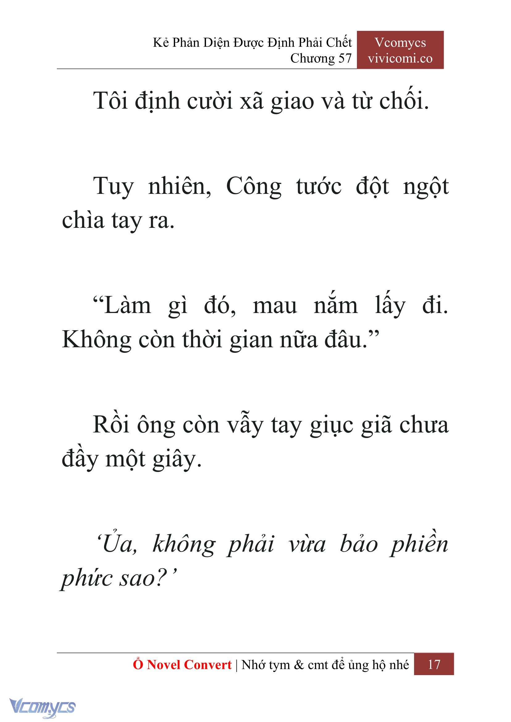[Novel] Kẻ Phản Diện Được Định Phải Chết Chap 57 - Next Chap 58