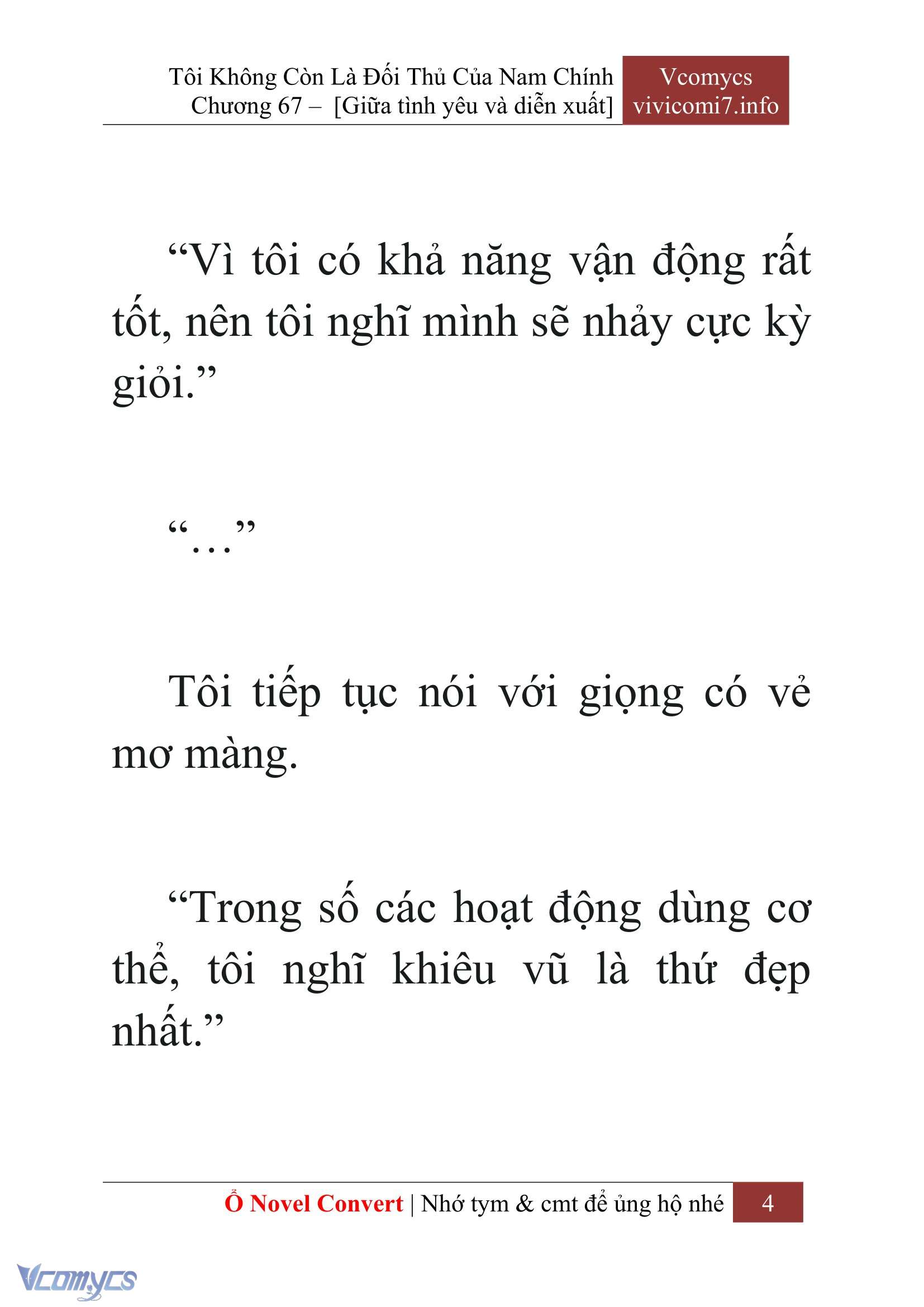 [Novel] Tôi Không Còn Là Đối Thủ Của Nam Chính Chap 67 - Trang 2
