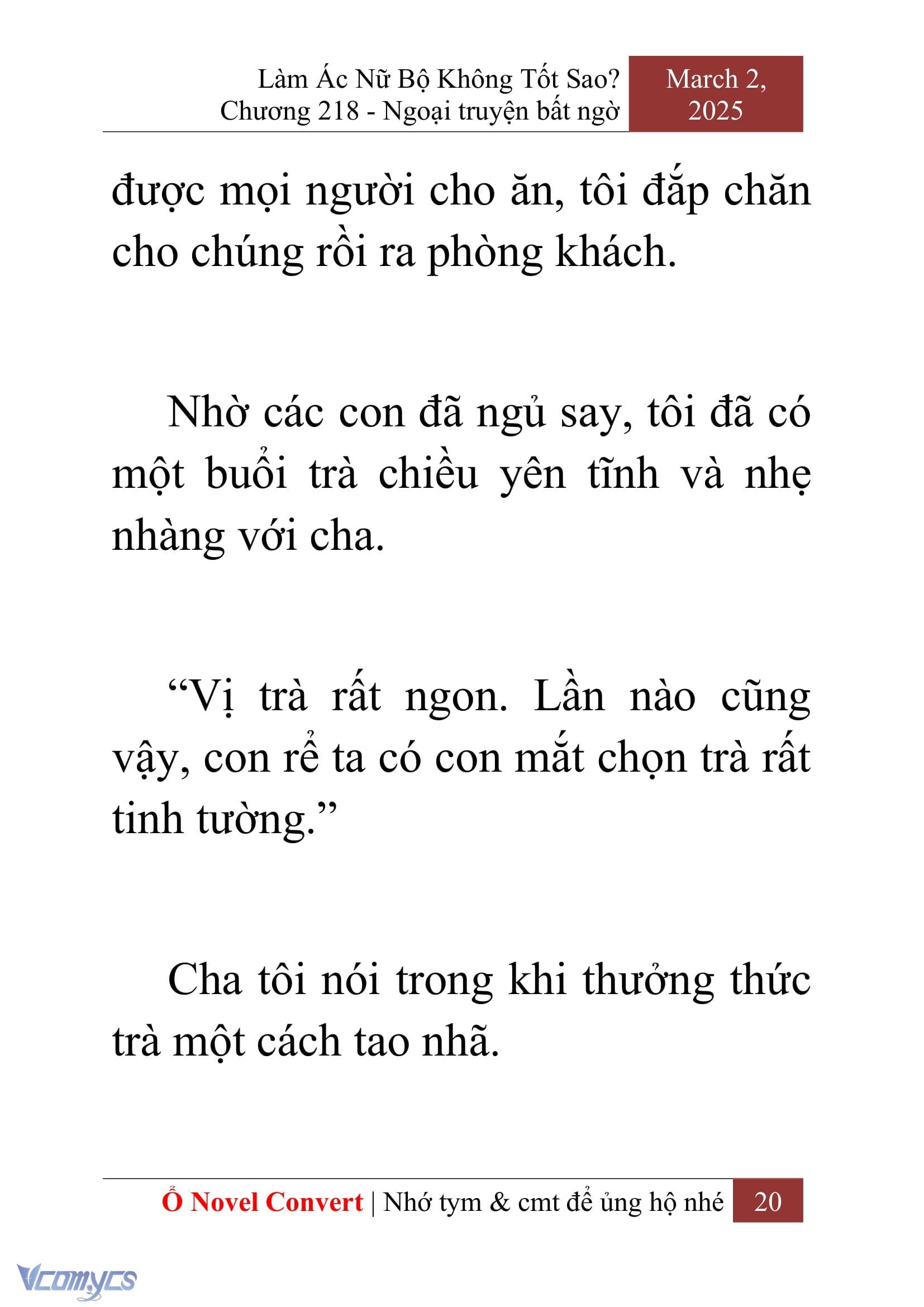 [Novel] Làm Ác Nữ Bộ Không Tốt Sao? Chap 218 - Trang 2