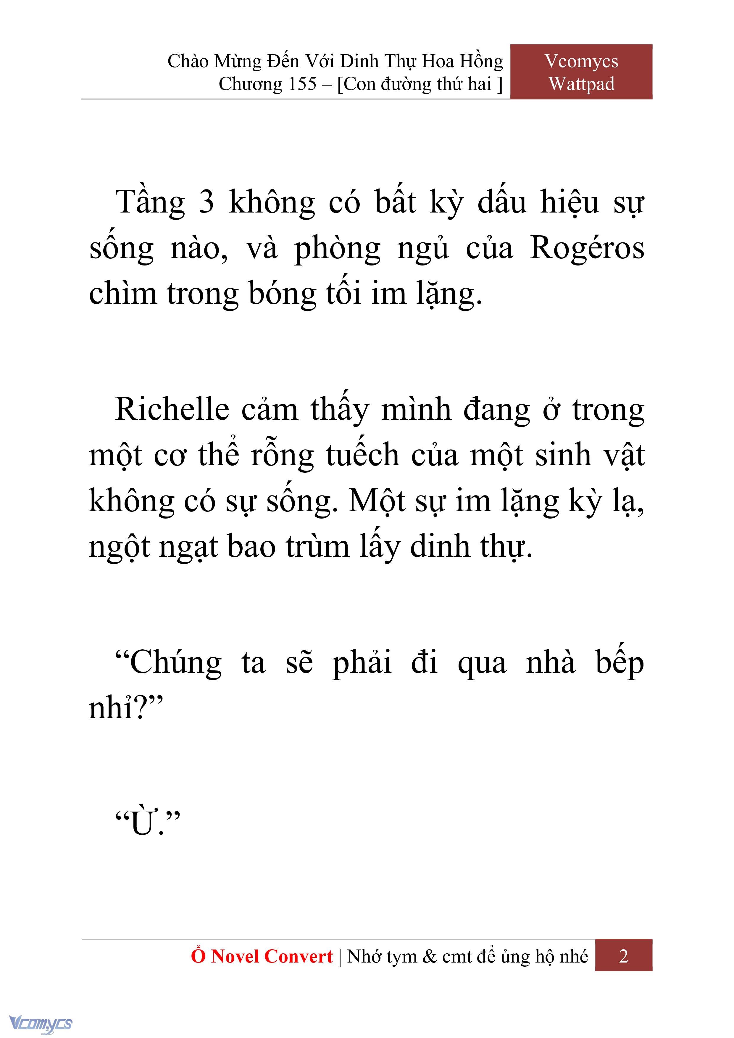 [Novel] Chào Mừng Đến Với Dinh Thự Hoa Hồng Chap 155 - Trang 2