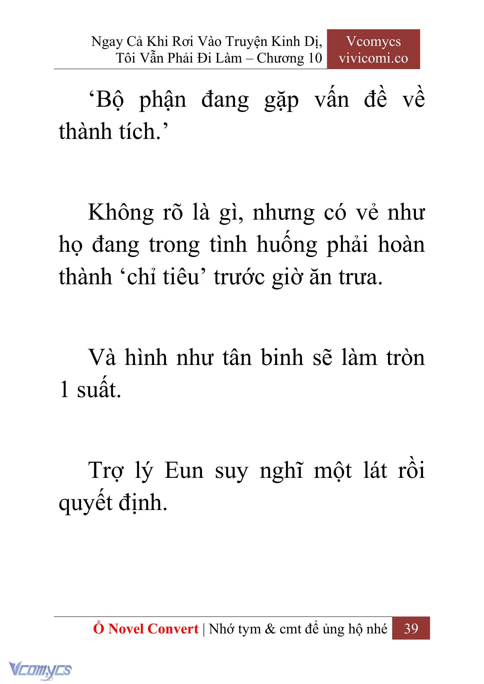 [Novel] Ngay Cả Khi Rơi Vào Truyện Kinh Dị, Tôi Vẫn Phải Đi Làm Chap 10 - Next 