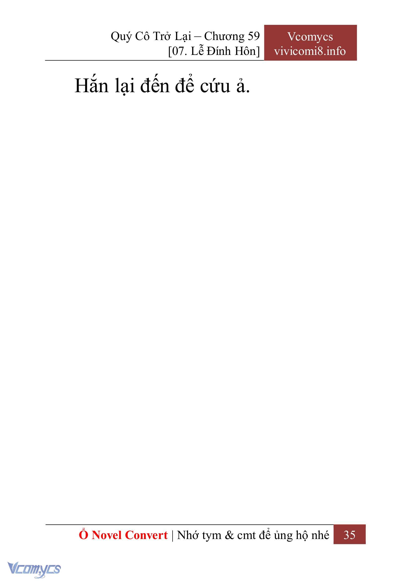 [Novel] Quý Cô Trở Lại Chap 59 - Trang 2