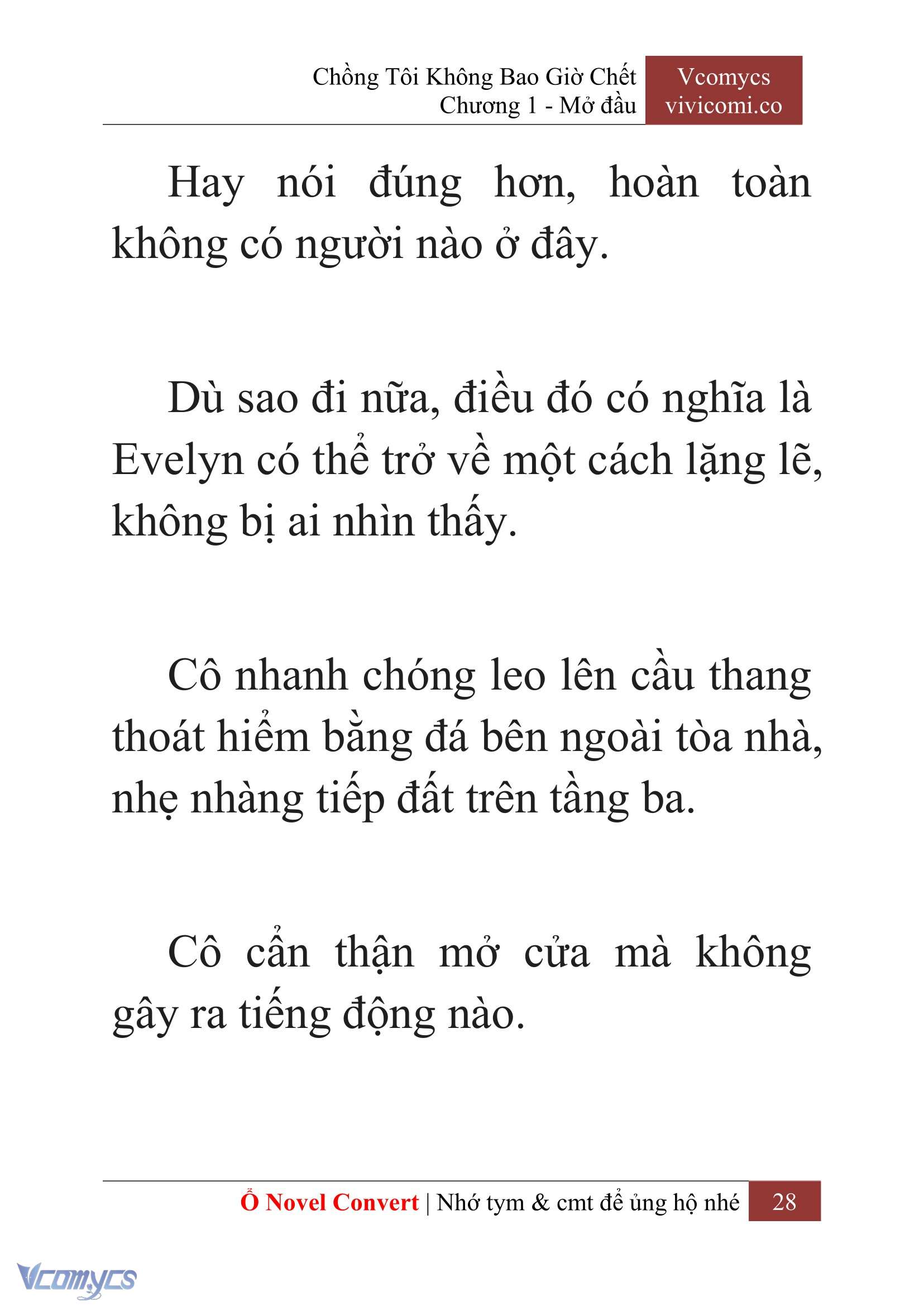 [Novel] Chồng Tôi Không Bao Giờ Chết Chap 1 - Trang 2