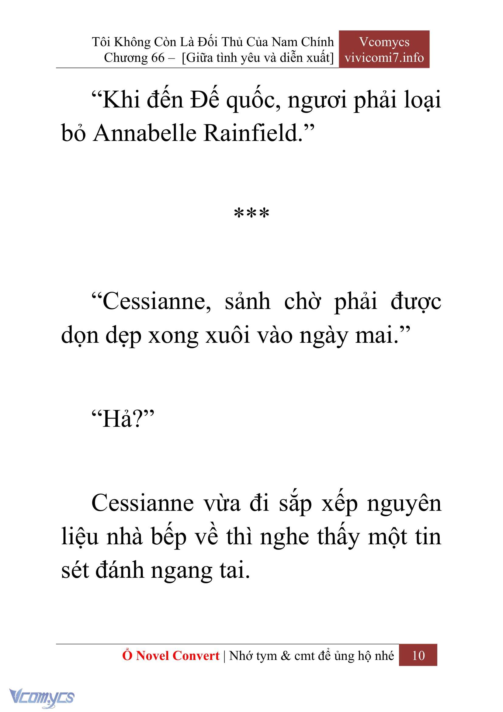 [Novel] Tôi Không Còn Là Đối Thủ Của Nam Chính Chap 66 - Trang 2