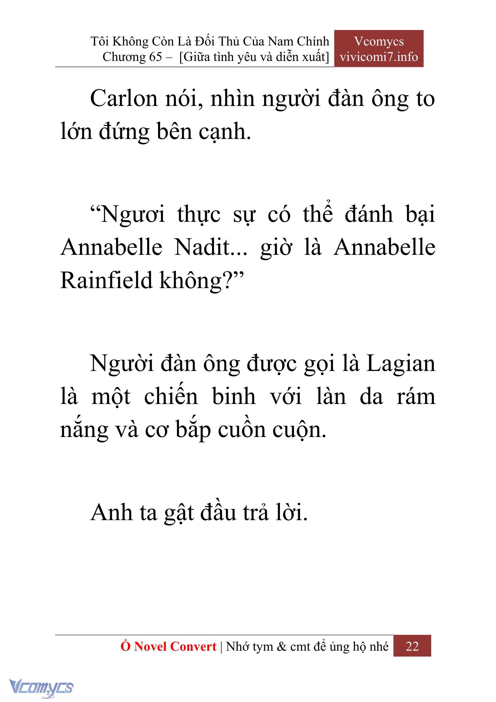 [Novel] Tôi Không Còn Là Đối Thủ Của Nam Chính Chap 65 - Trang 2
