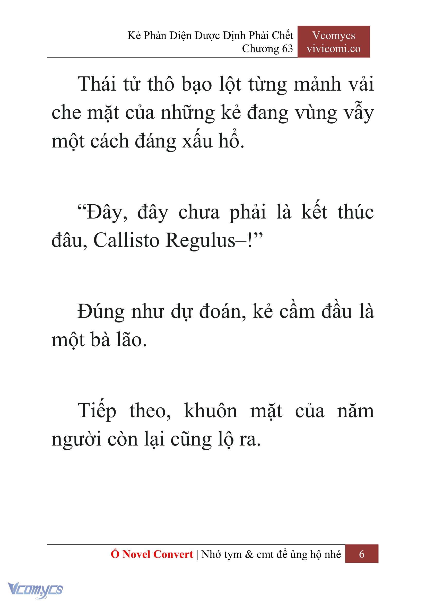 [Novel] Kẻ Phản Diện Được Định Phải Chết Chap 63 - Next Chap 64