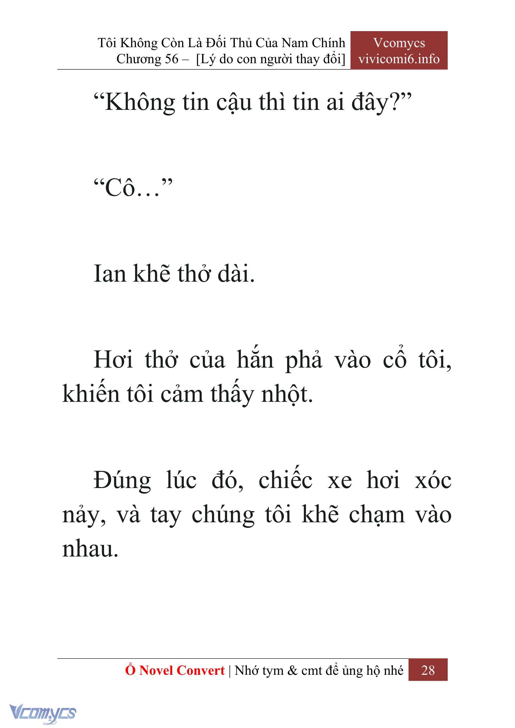 [Novel] Tôi Không Còn Là Đối Thủ Của Nam Chính Chap 56 - Trang 2