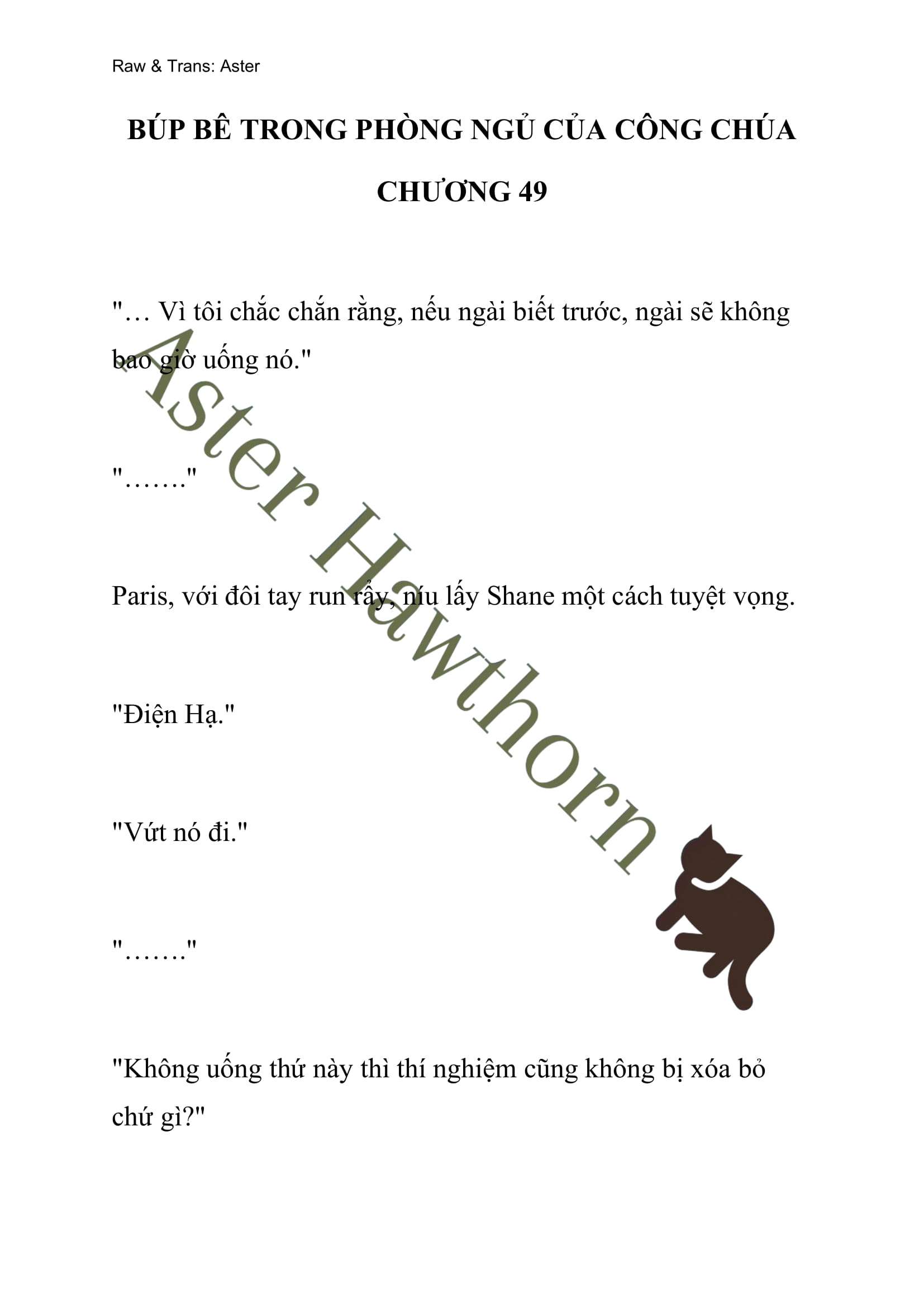 [NOVEL] Búp Bê Trong Phòng Ngủ Của Công Chúa Chap 49 - Next Chap 50