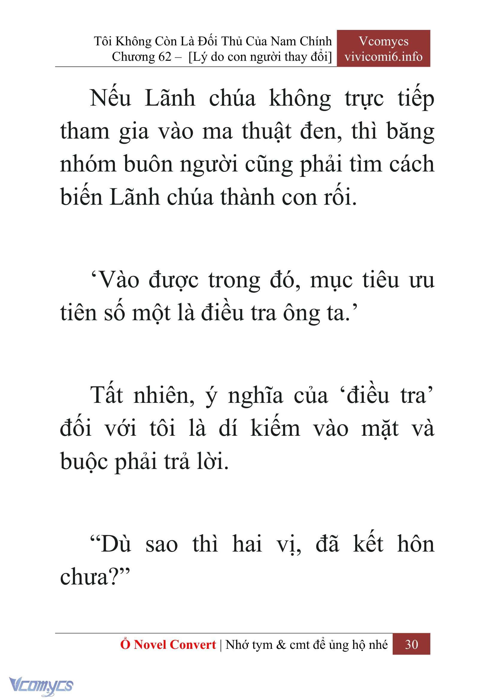 [Novel] Tôi Không Còn Là Đối Thủ Của Nam Chính Chap 62 - Trang 2