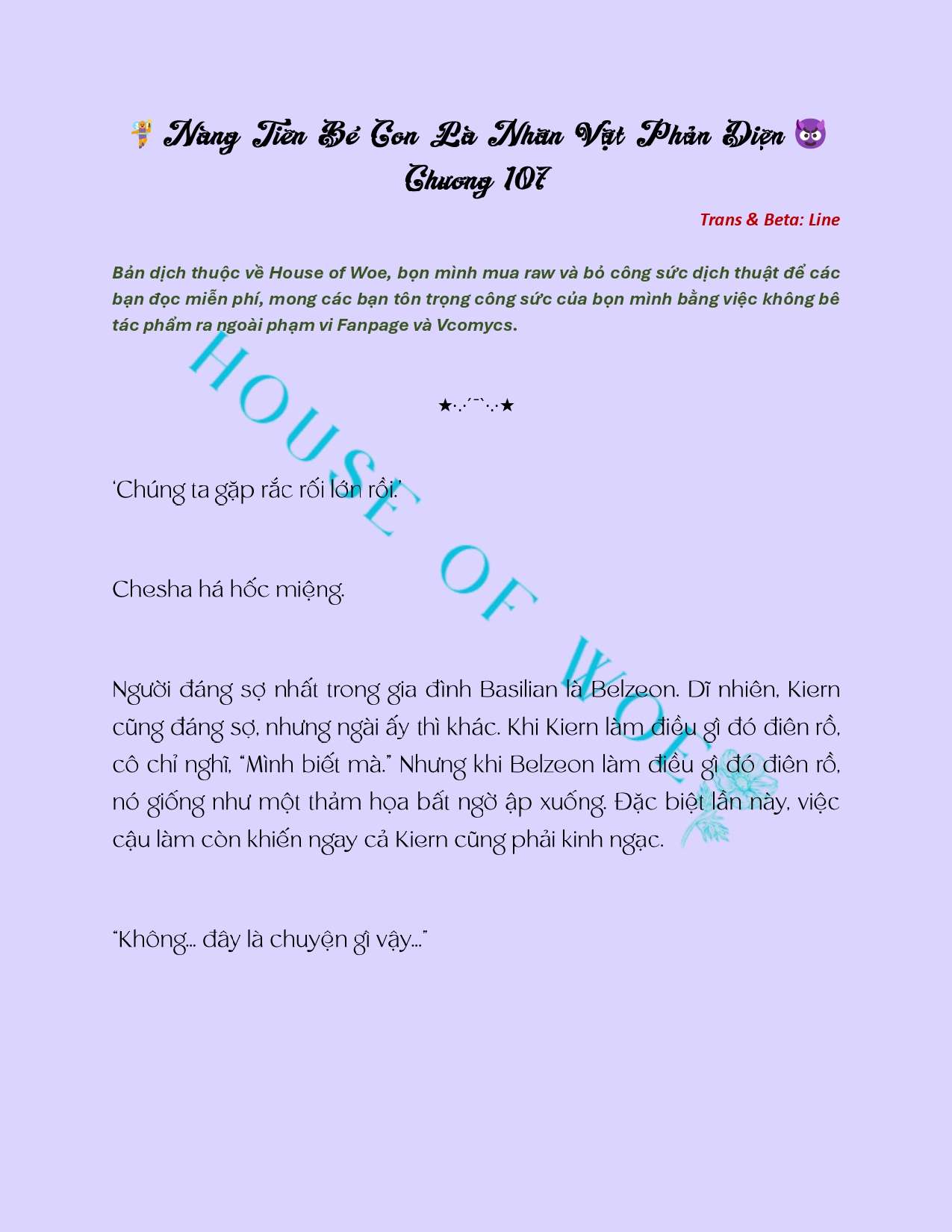 [NOVEL] NÀNG TIÊN BÉ CON LÀ NHÂN VẬT PHẢN DIỆN Chap 107 - Trang 2