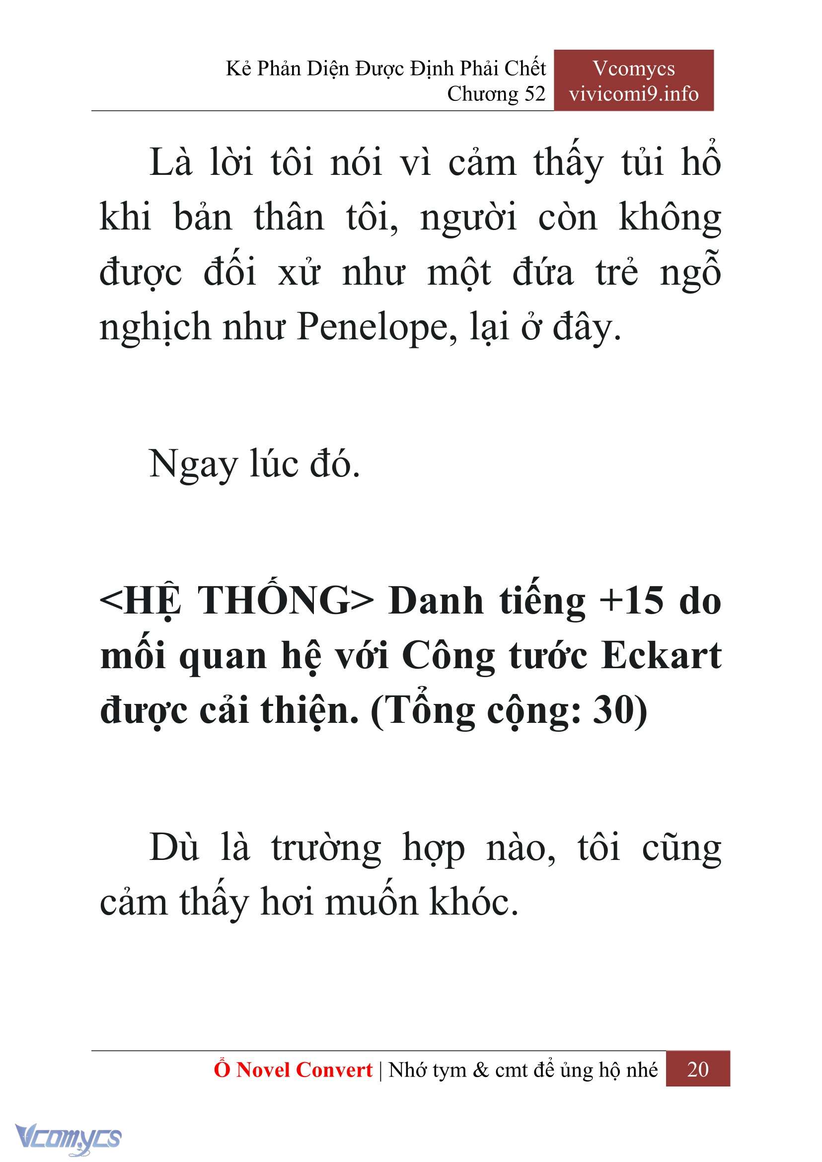 [Novel] Kẻ Phản Diện Được Định Phải Chết Chap 52 - Trang 2