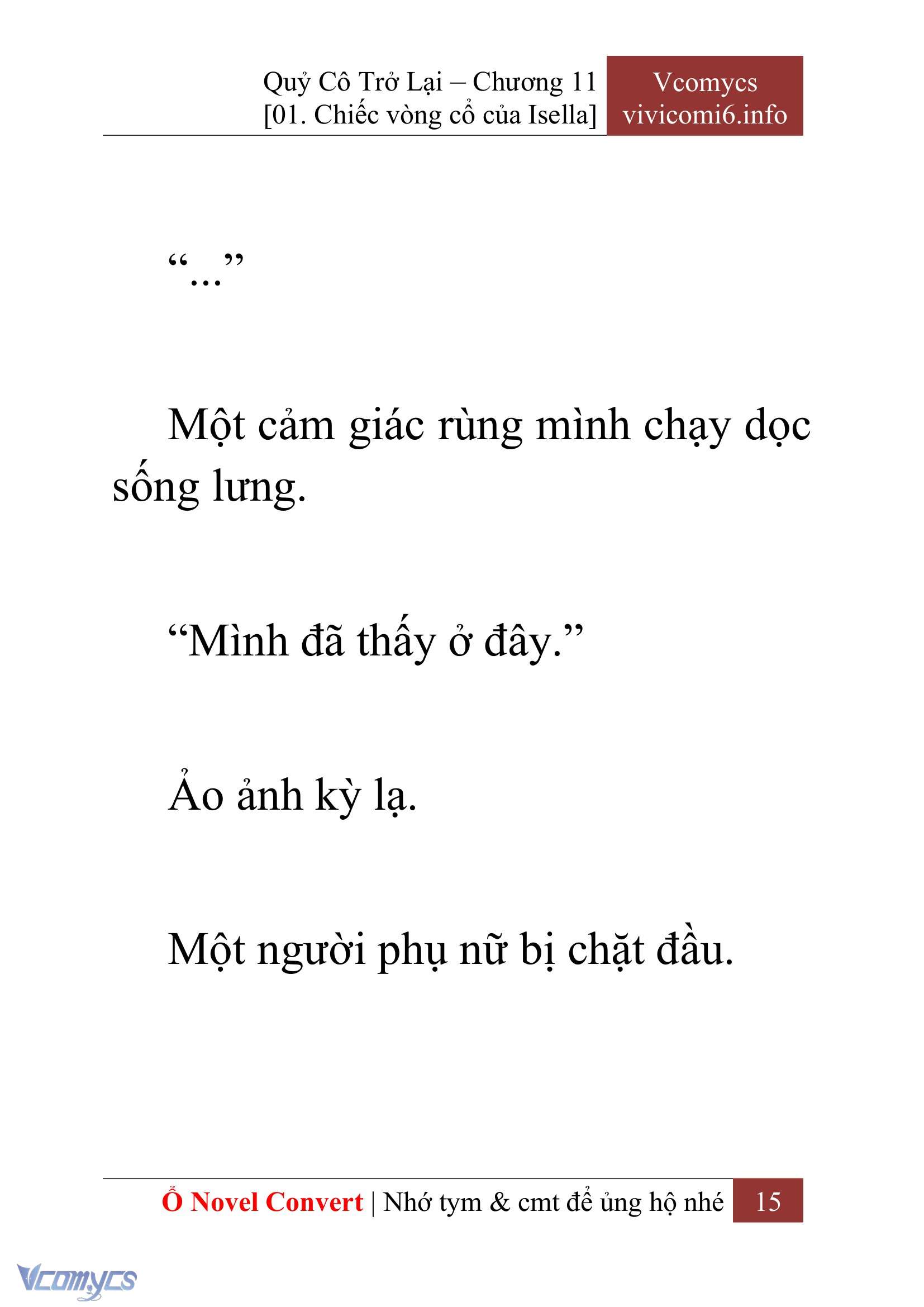 [Novel] Quý Cô Trở Lại Chap 11 - Trang 2