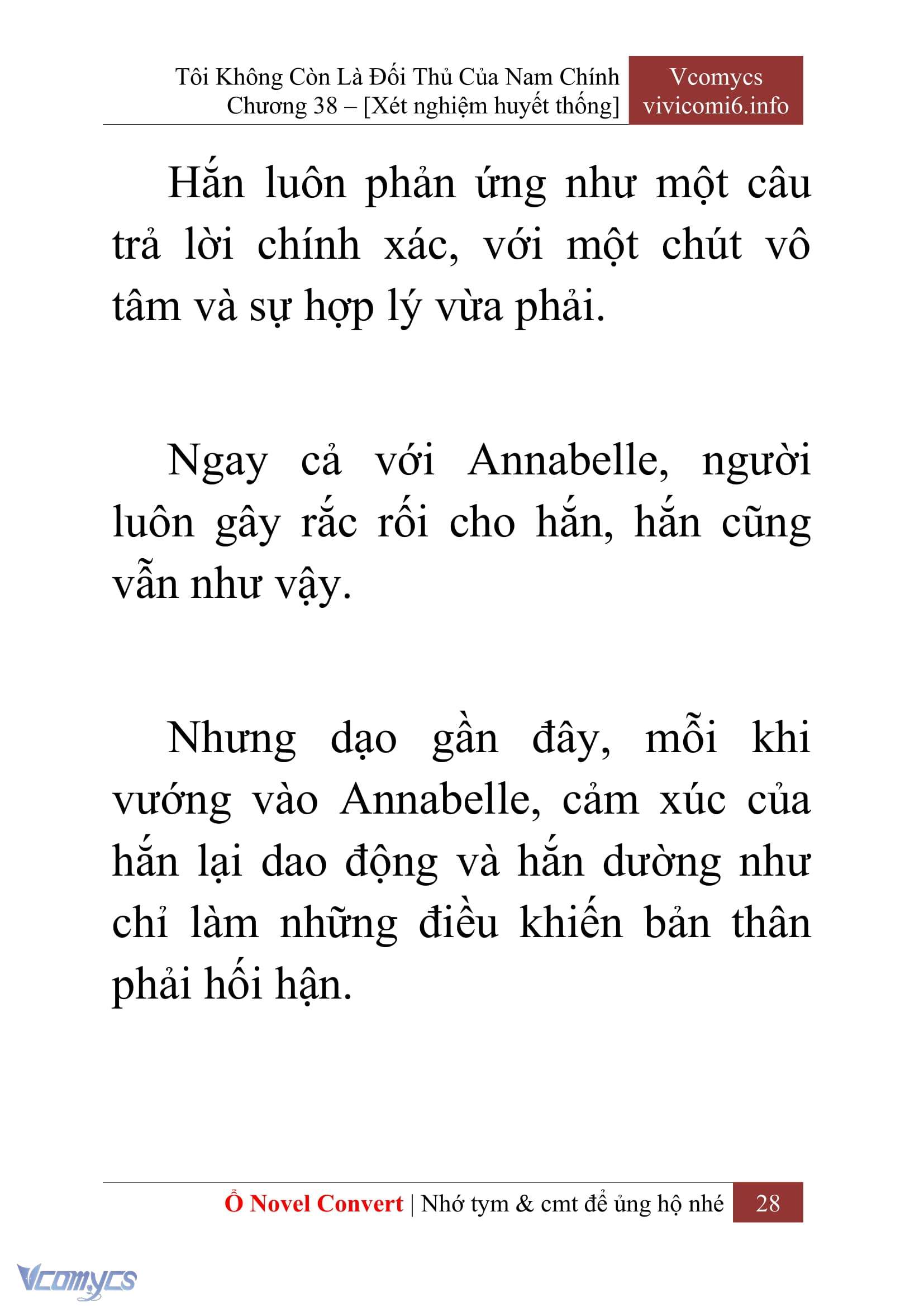[Novel] Tôi Không Còn Là Đối Thủ Của Nam Chính Chap 38 - Next Chap 39