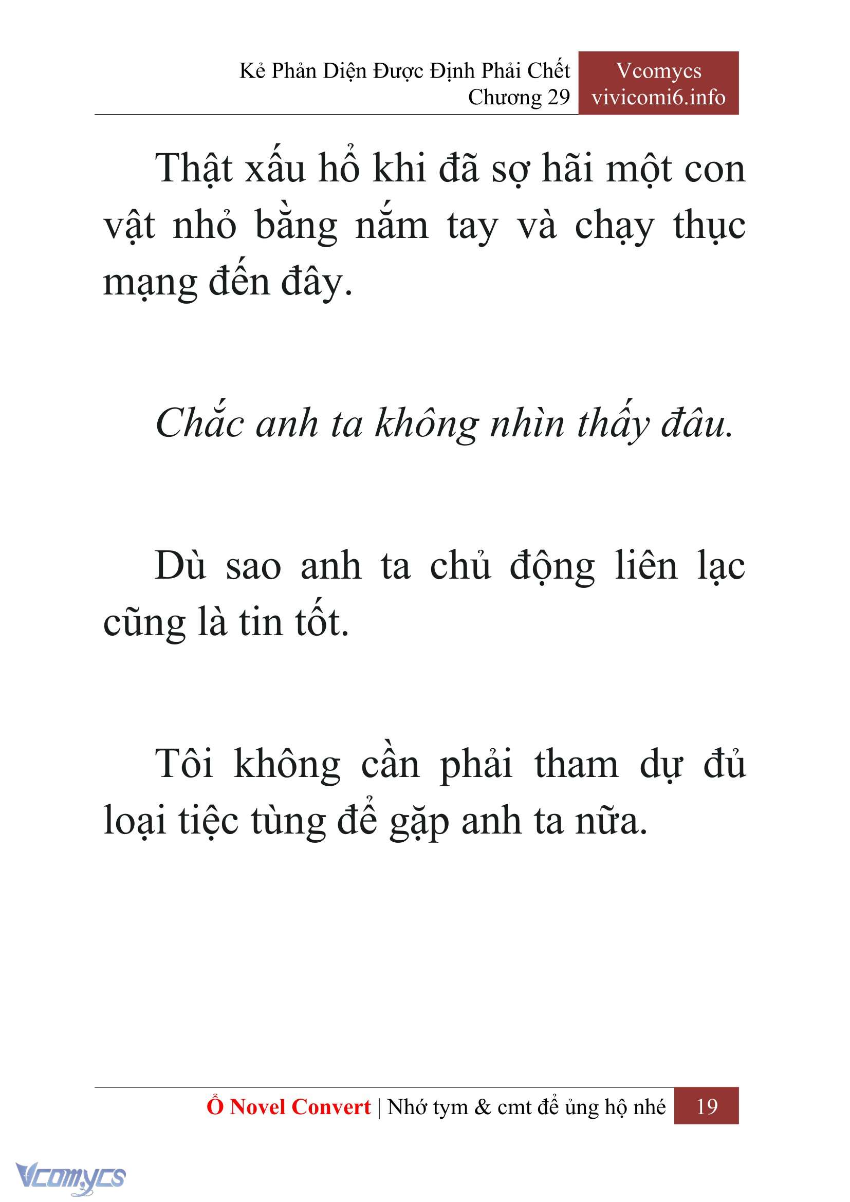 [Novel] Kẻ Phản Diện Được Định Phải Chết Chap 29 - Trang 2