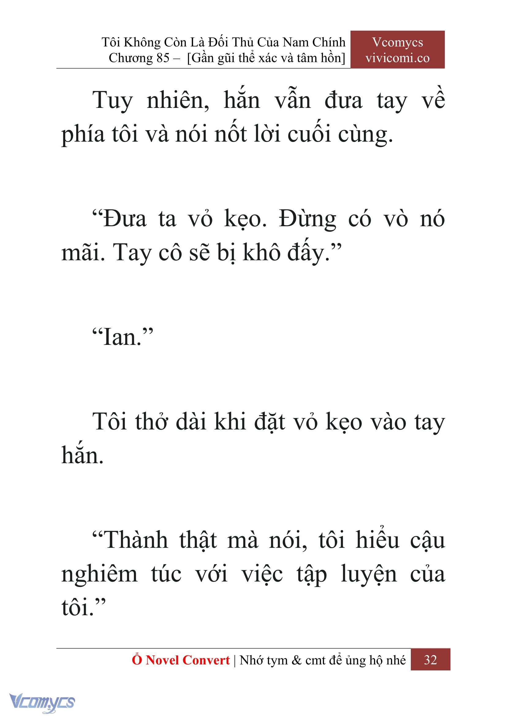 [Novel] Tôi Không Còn Là Đối Thủ Của Nam Chính Chap 85 - Next 