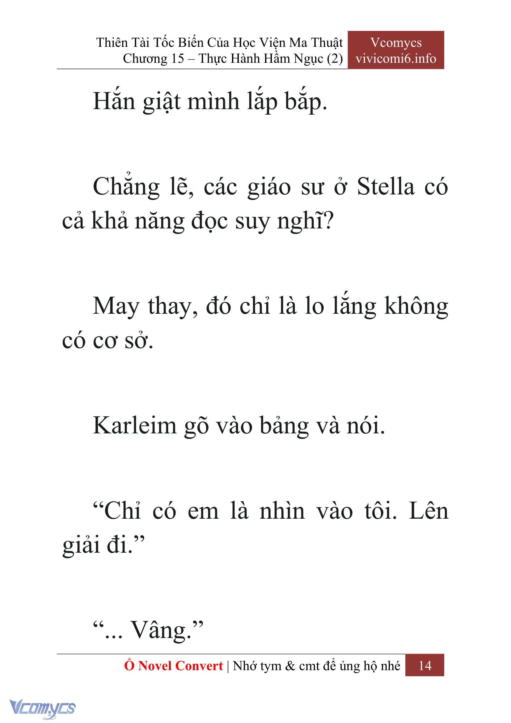 [Novel] Thiên Tài Tốc Biến Của Học Viện Ma Thuật Chap 15 - Trang 2