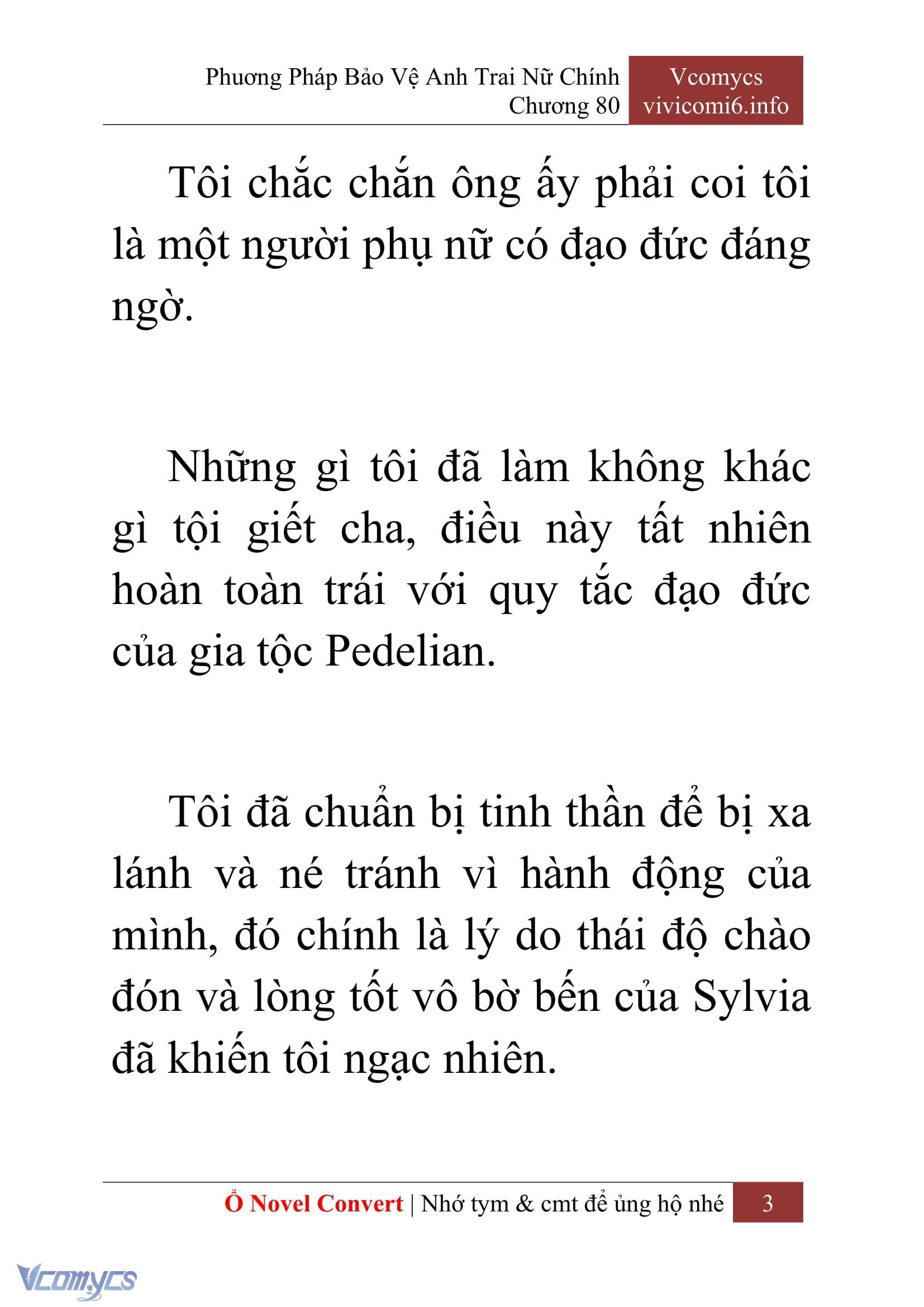 [Novel] Phương Pháp Bảo Vệ Anh Trai Nữ Chính Chap 80 - Trang 2