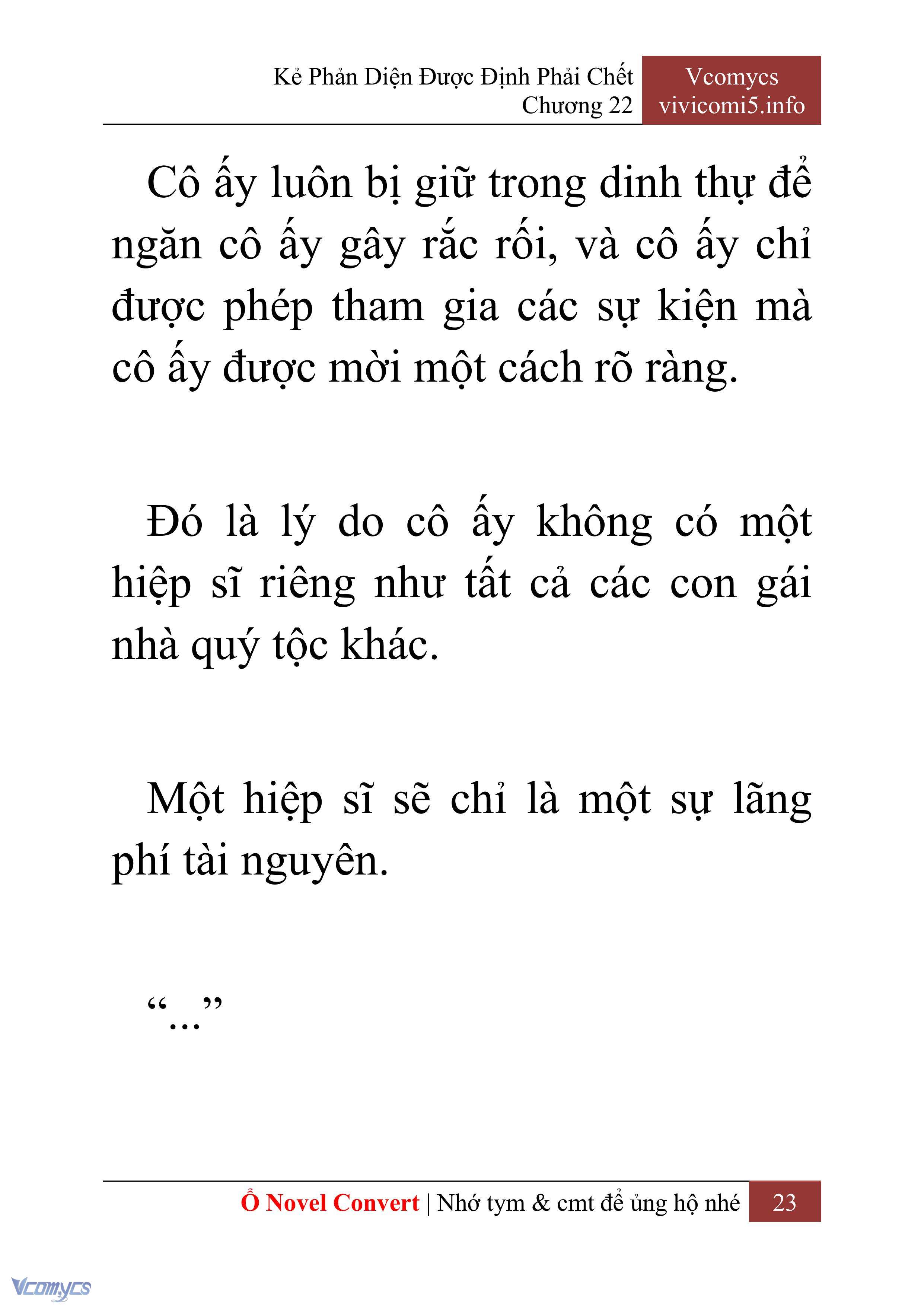 [Novel] Kẻ Phản Diện Được Định Phải Chết Chap 22 - Trang 2