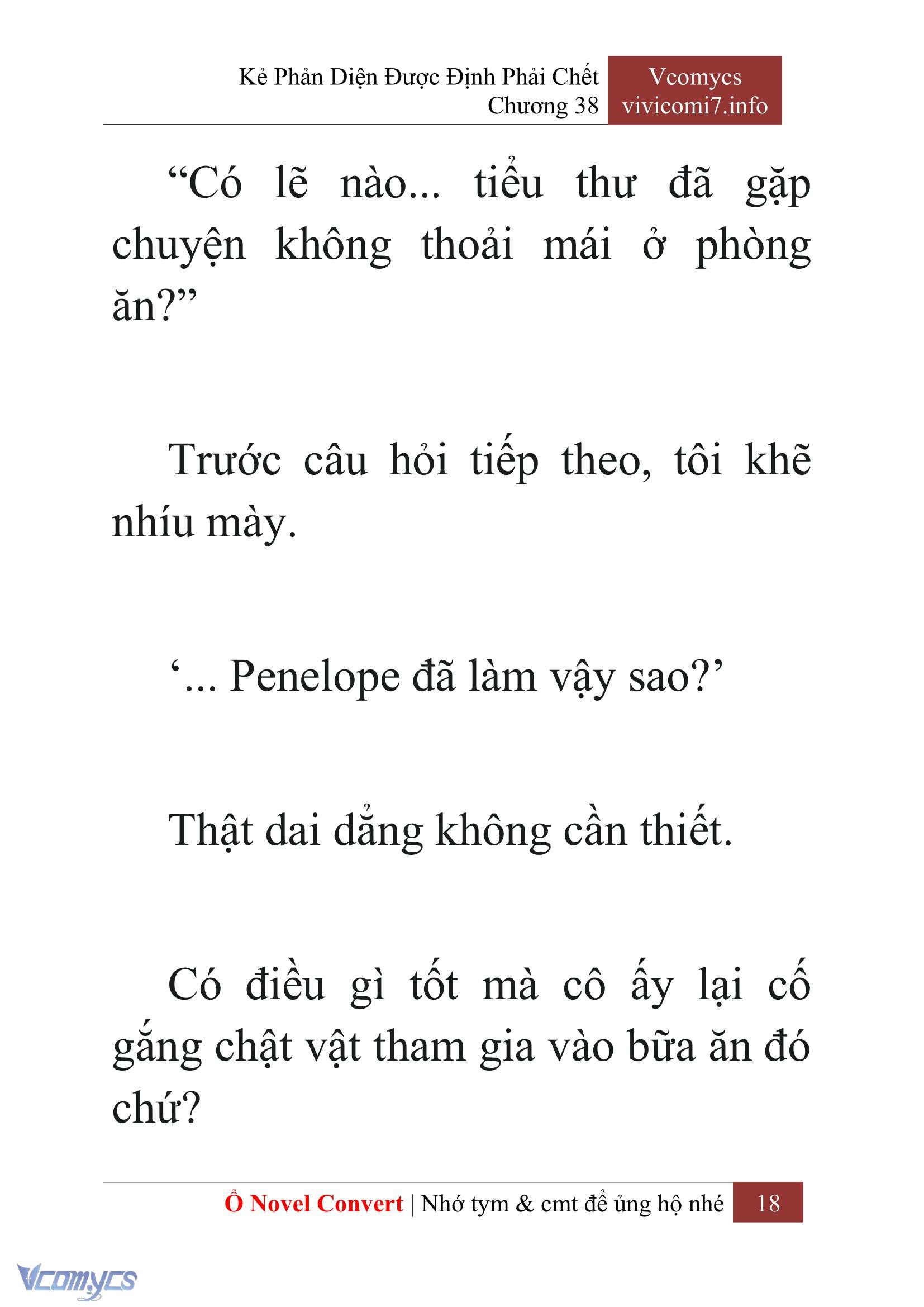 [Novel] Kẻ Phản Diện Được Định Phải Chết Chap 38 - Trang 2