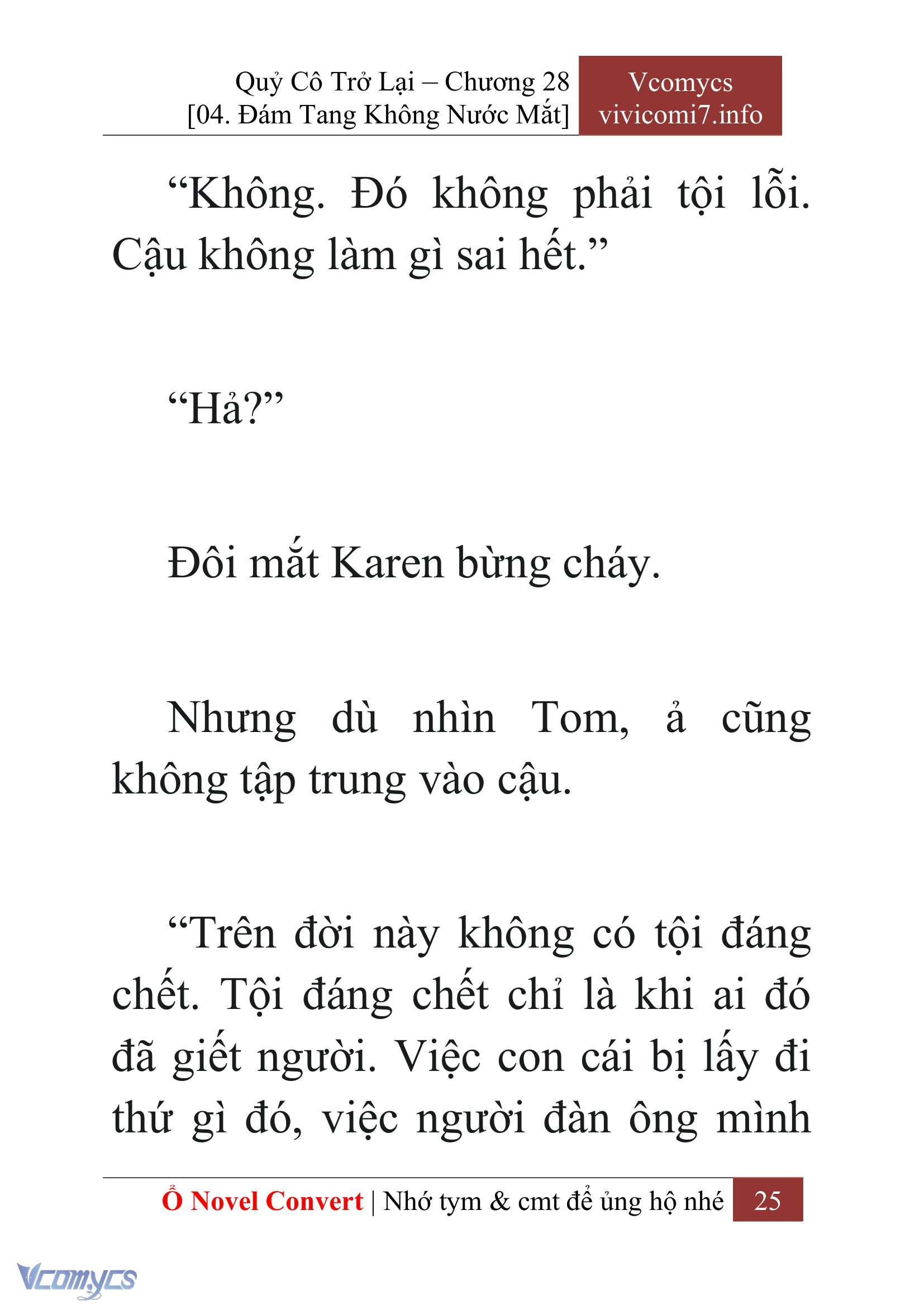 [Novel] Quý Cô Trở Lại Chap 28 - Trang 2