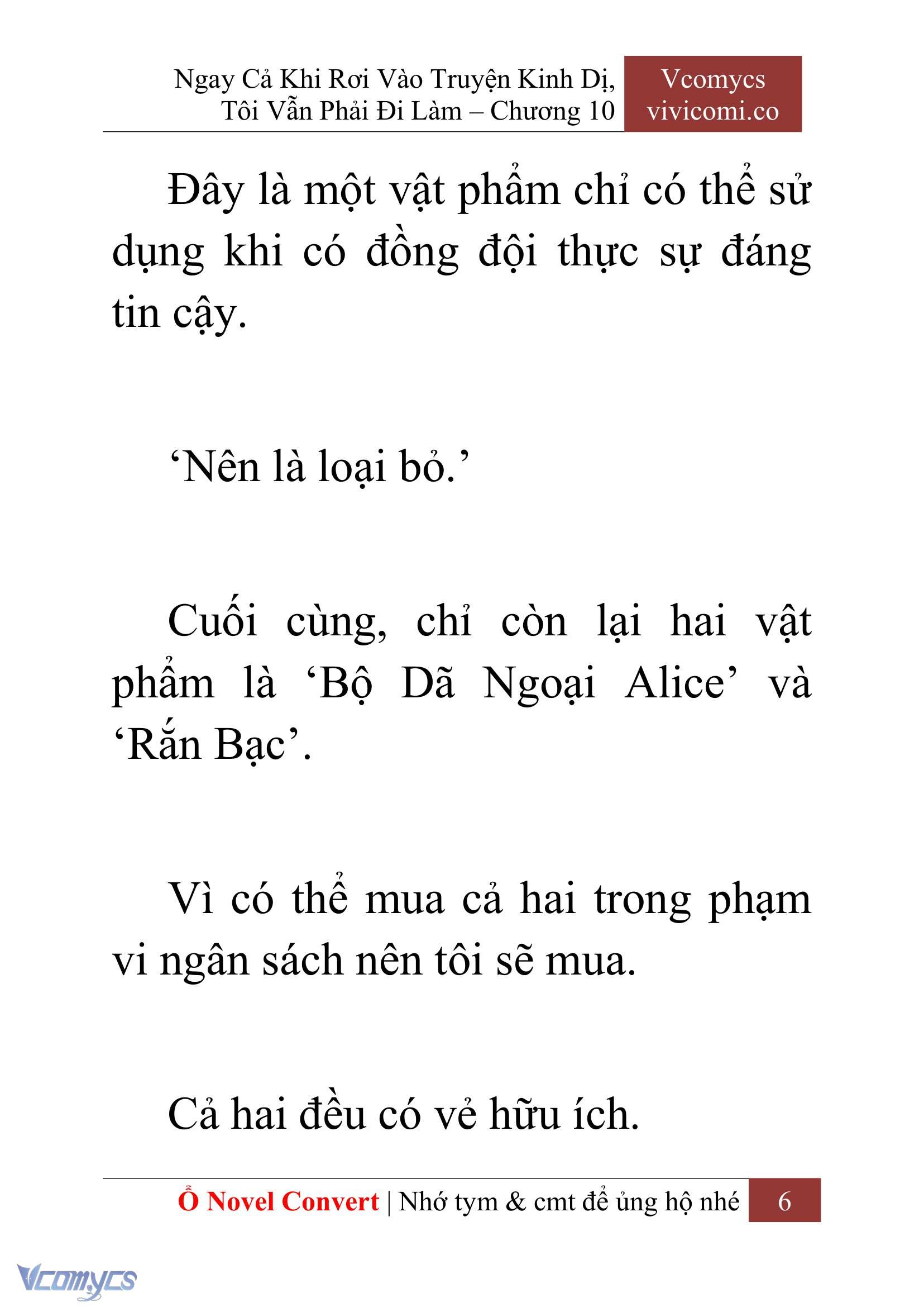 [Novel] Ngay Cả Khi Rơi Vào Truyện Kinh Dị, Tôi Vẫn Phải Đi Làm Chap 10 - Next 