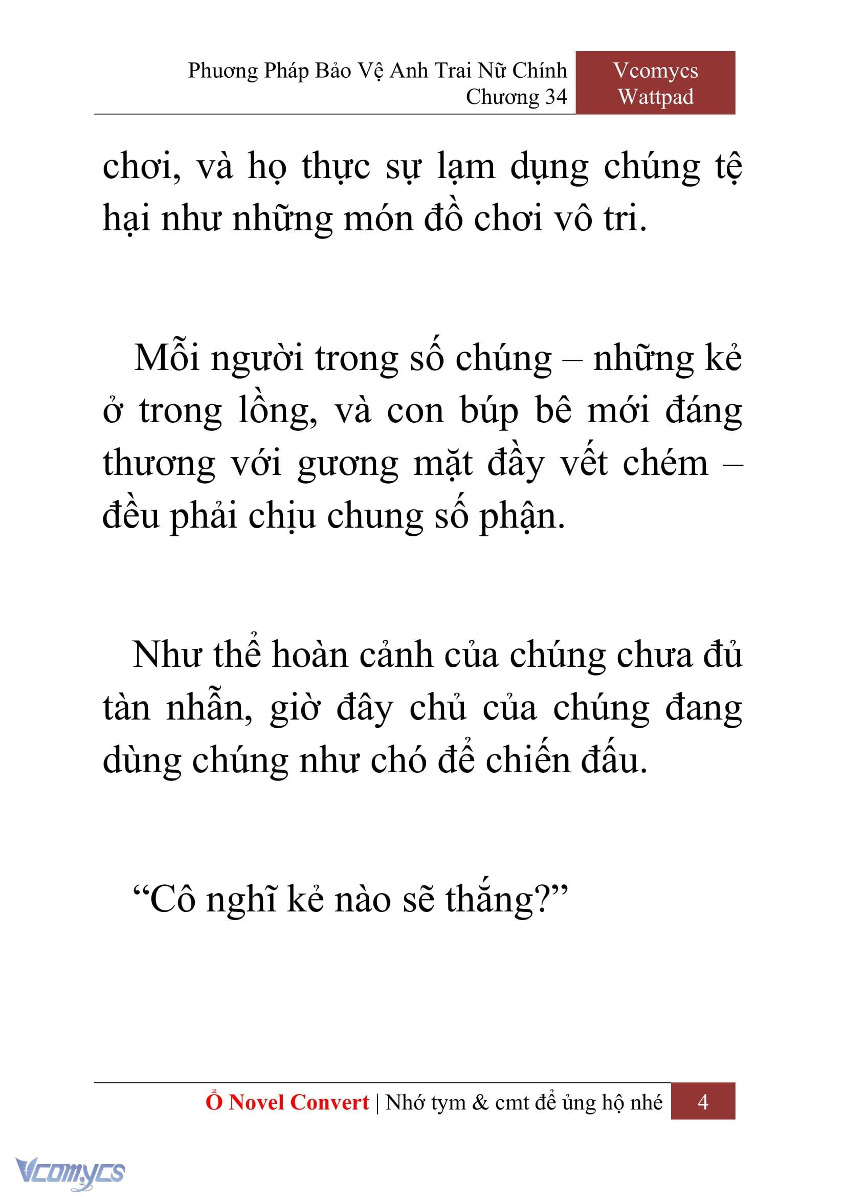 [Novel] Phương Pháp Bảo Vệ Anh Trai Nữ Chính Chap 34 - Trang 2