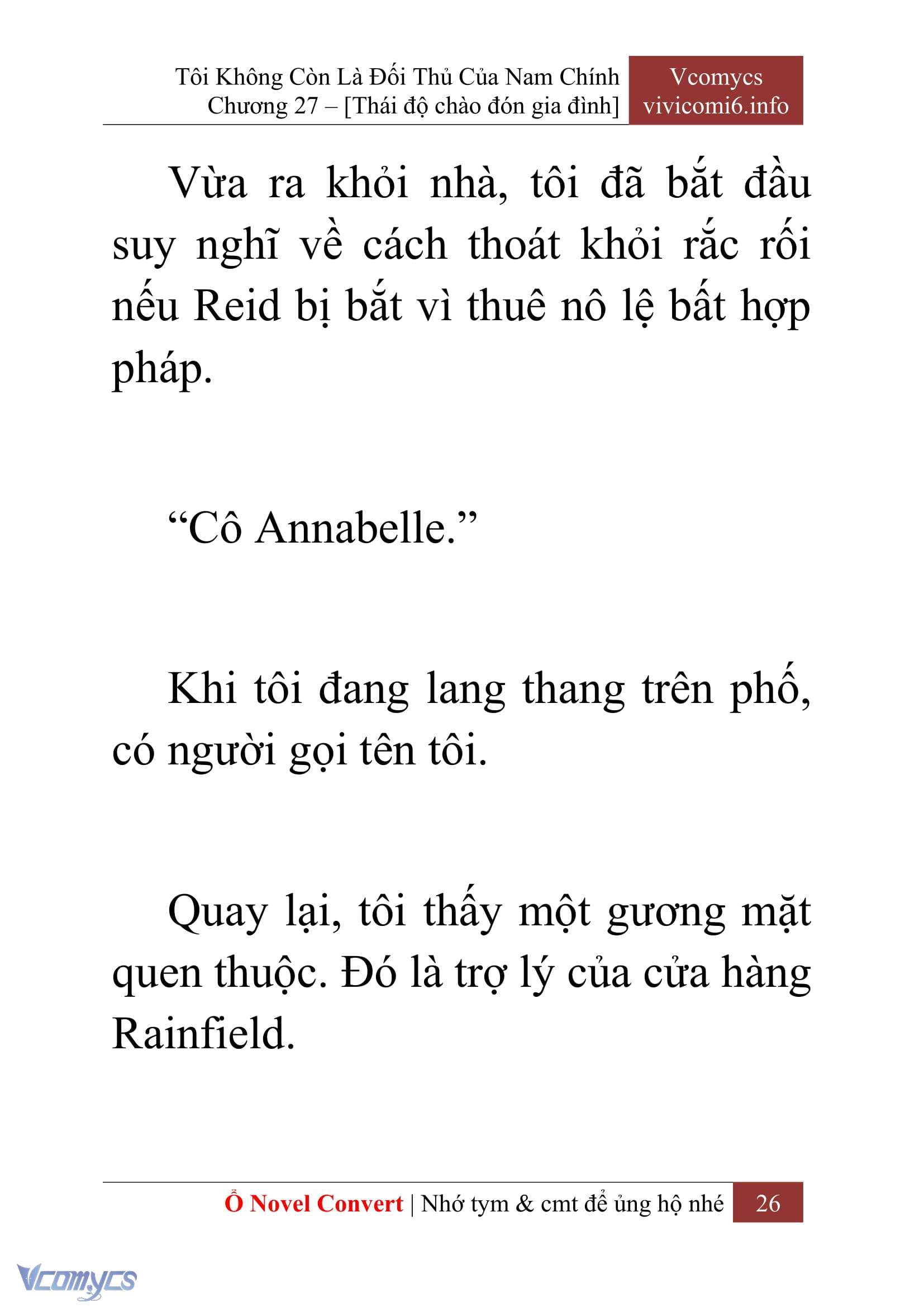 [Novel] Tôi Không Còn Là Đối Thủ Của Nam Chính Chap 27 - Trang 2