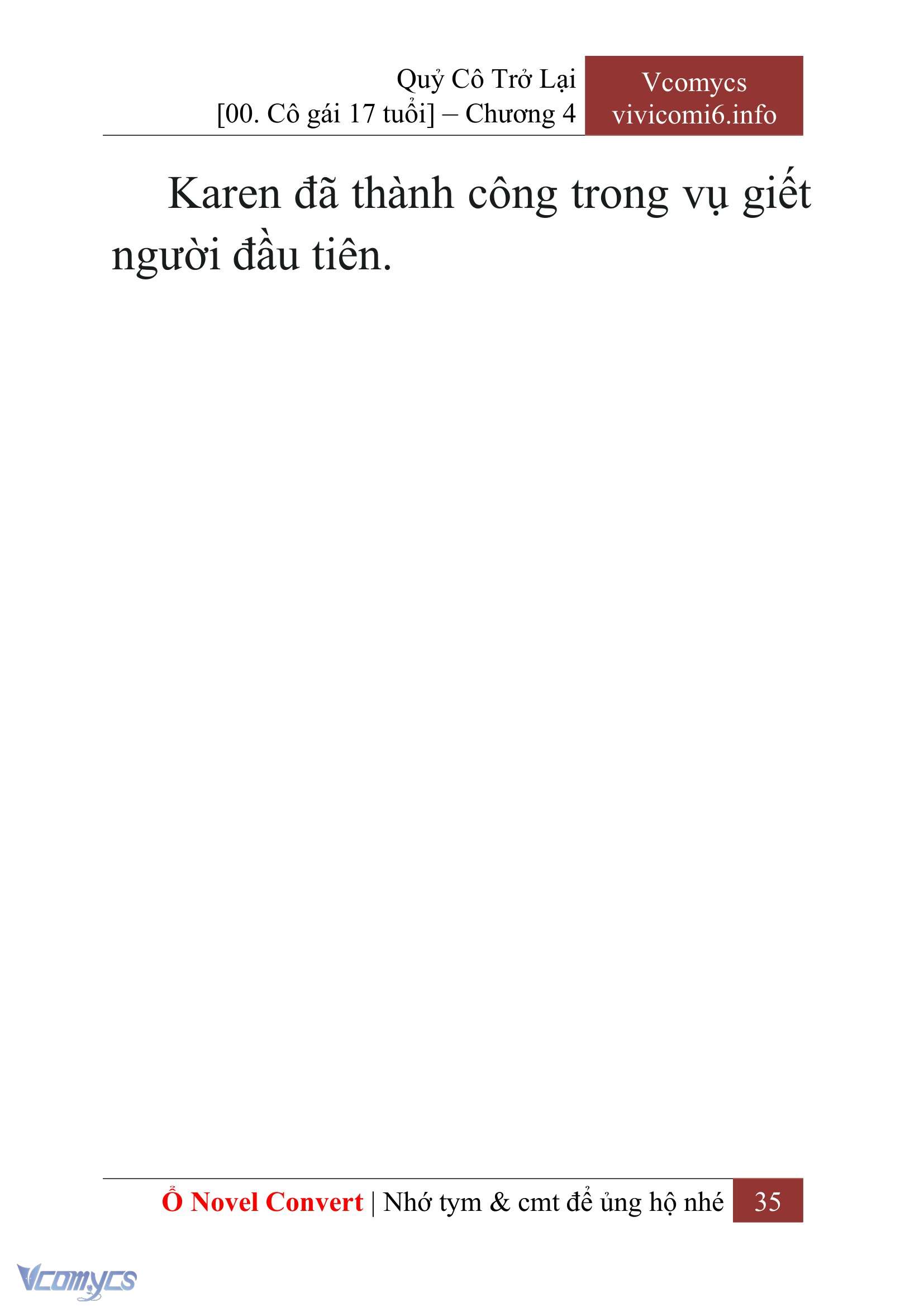 [Novel] Quý Cô Trở Lại Chap 4 - Trang 2