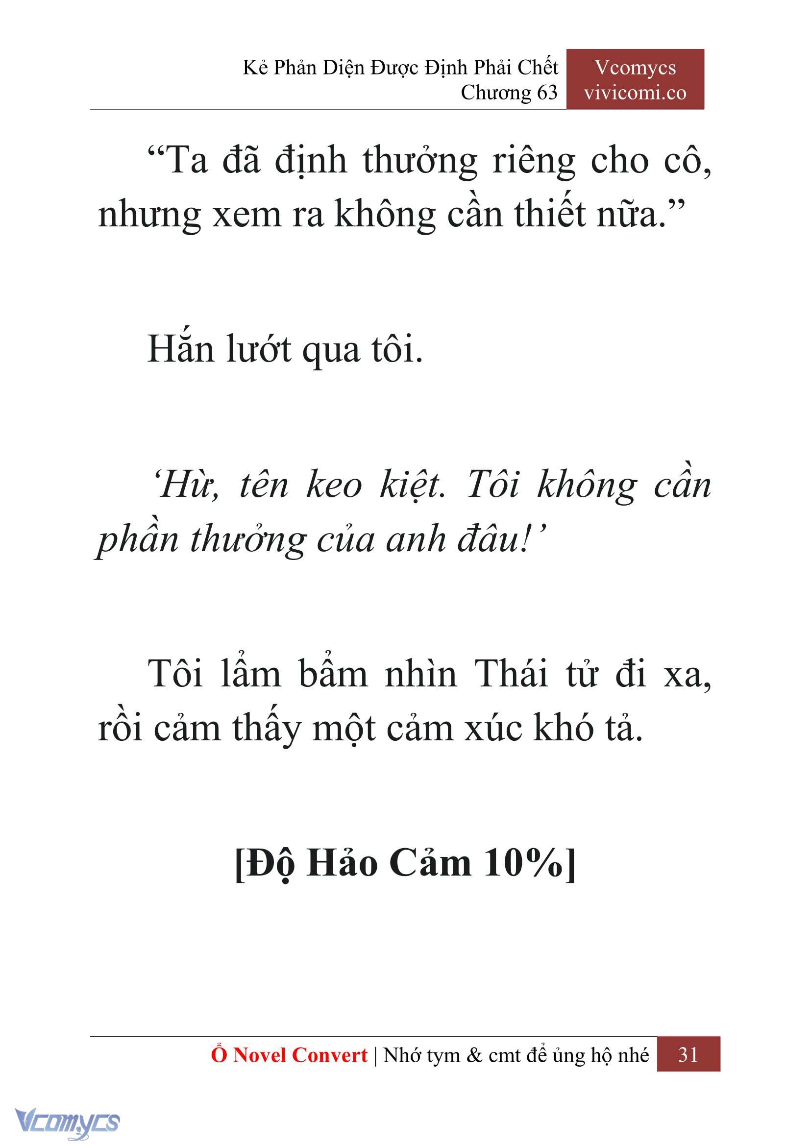 [Novel] Kẻ Phản Diện Được Định Phải Chết Chap 63 - Next Chap 64