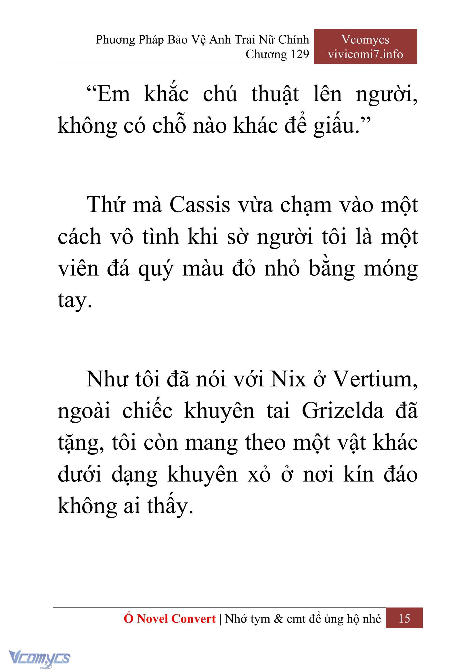 [Novel] Phương Pháp Bảo Vệ Anh Trai Nữ Chính Chap 129 - Trang 2